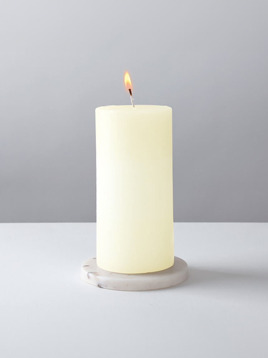 Pillar candle unscented 590 g