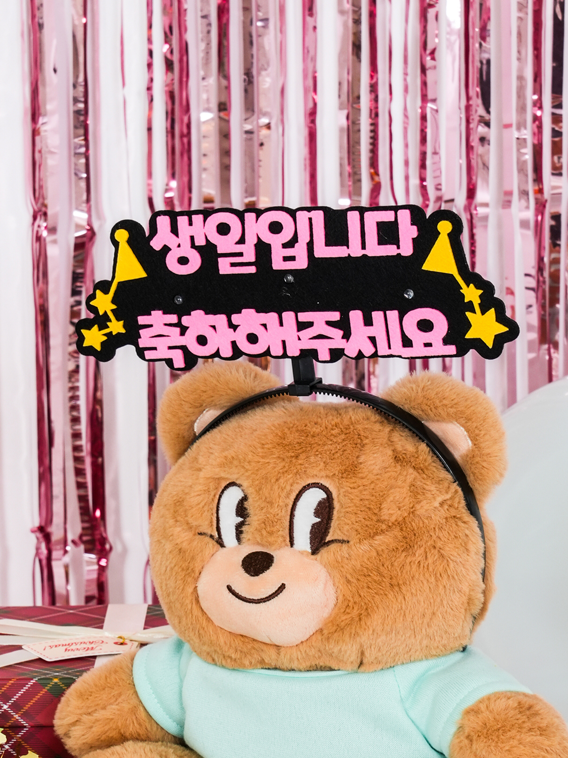 LED message felt headband celebration