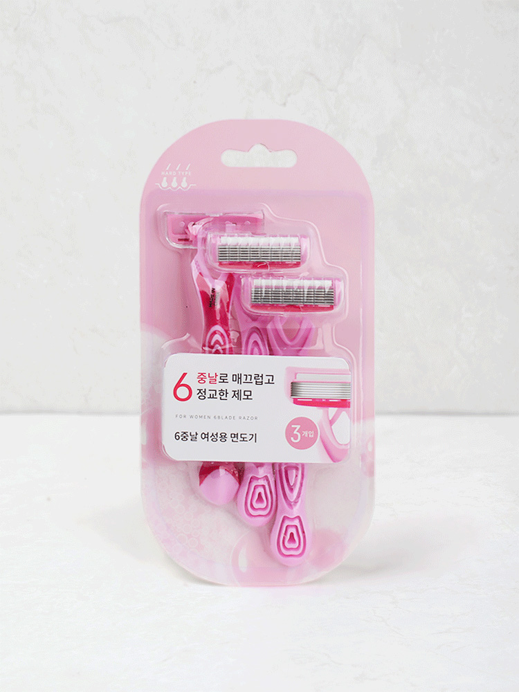 6-blade razor for women 3P