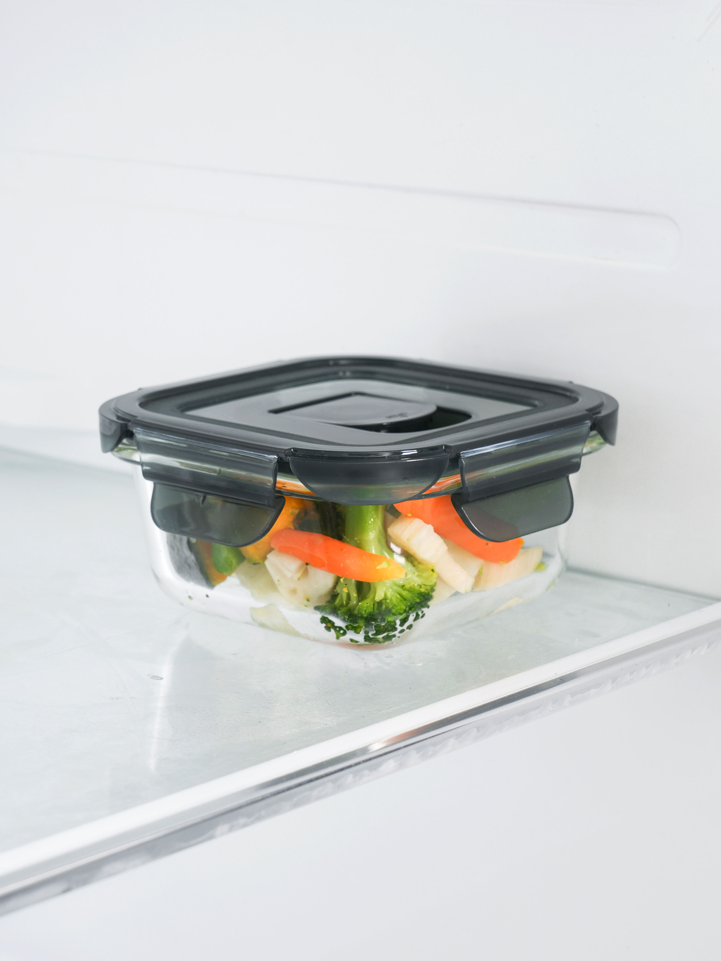 Green heat-resistant glass steam hole cupboard square 290 ml