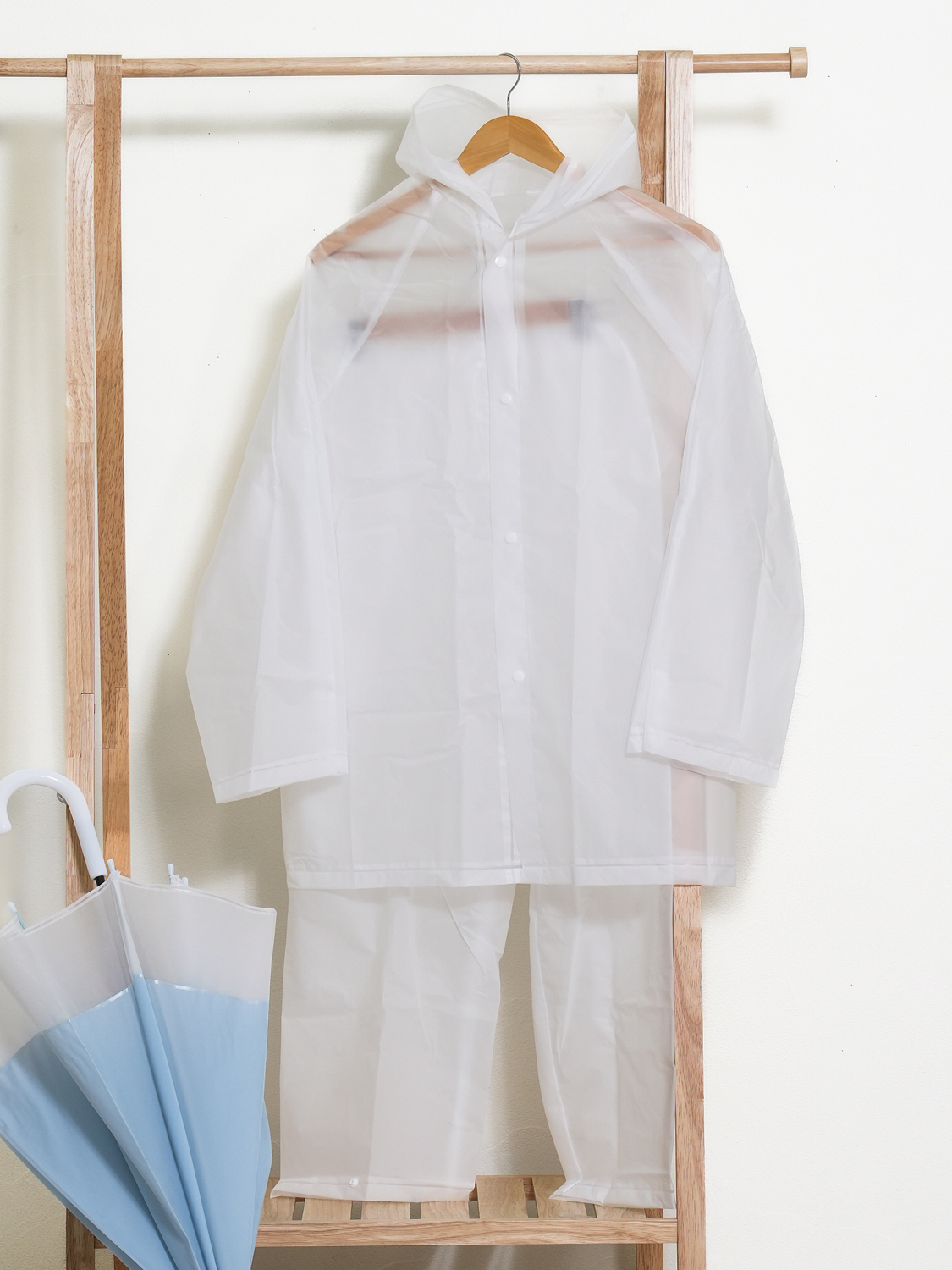 Thick top and bottom raincoat set