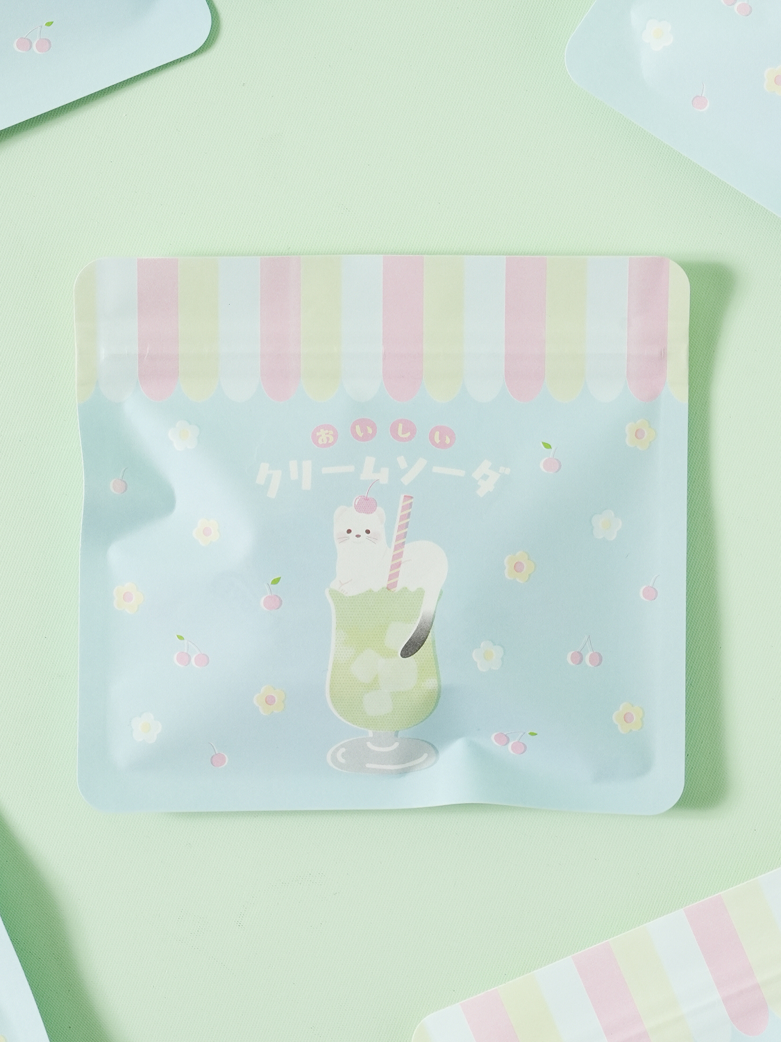 Cream soda A7 zipper bag 6 sheets