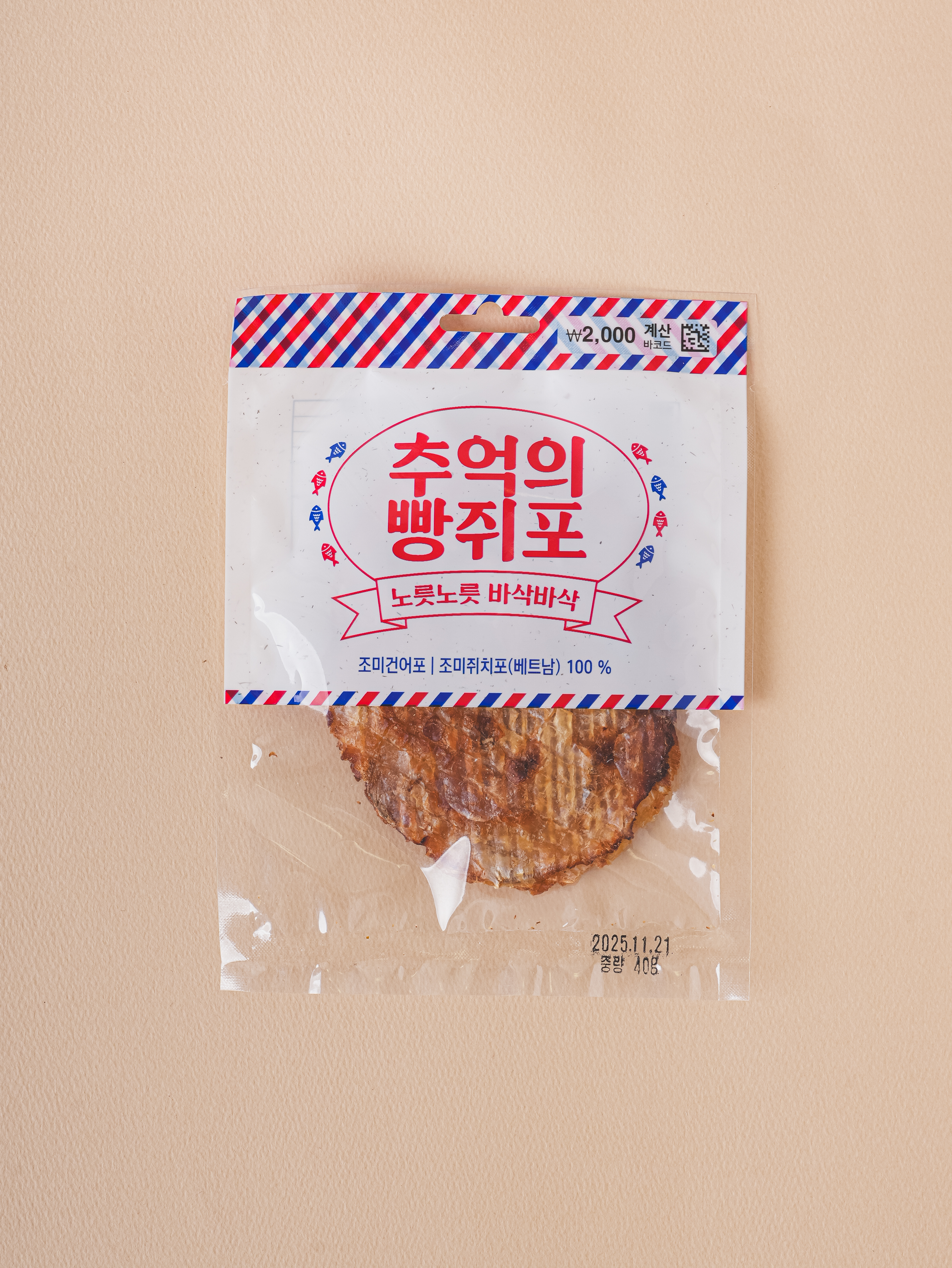 Cheonghae Memories Bread Jwipo (40 g)