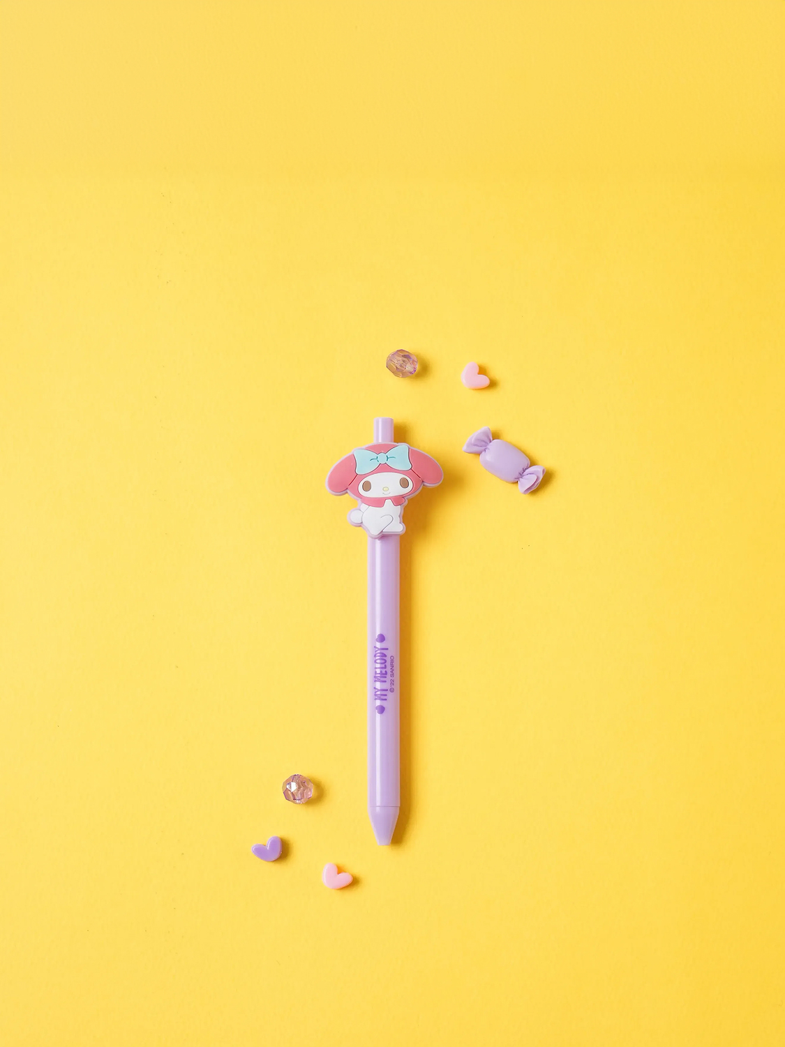 My Melody Character Ballpoint Pen Black 0.5 mm Purple