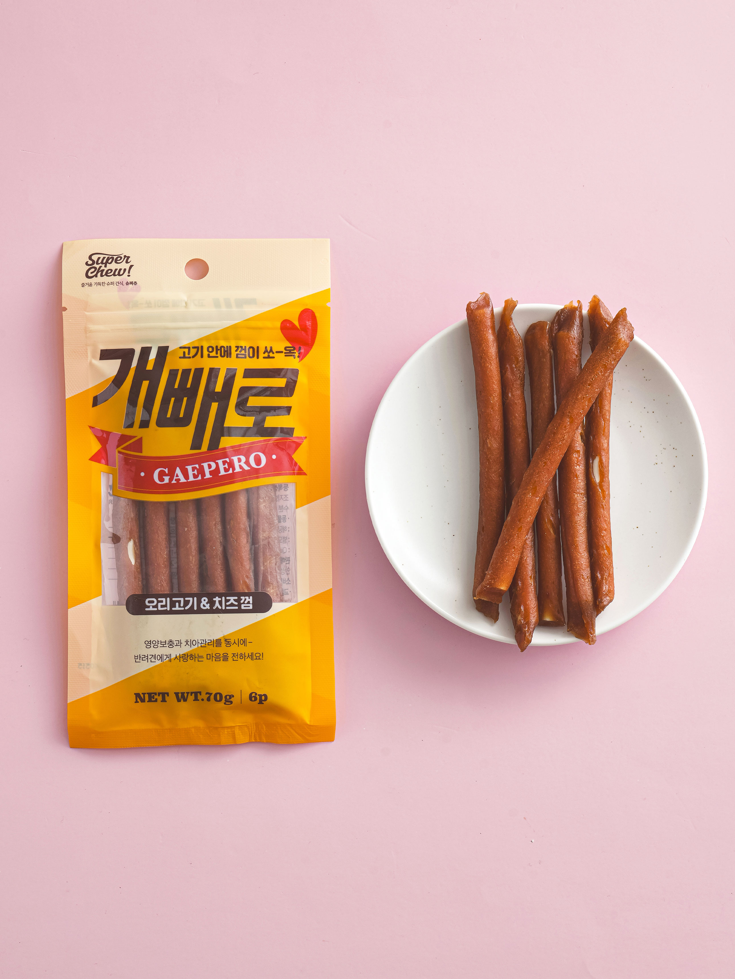 [Pet] Super Chew Duck Meat & Cheese Gum 70 g