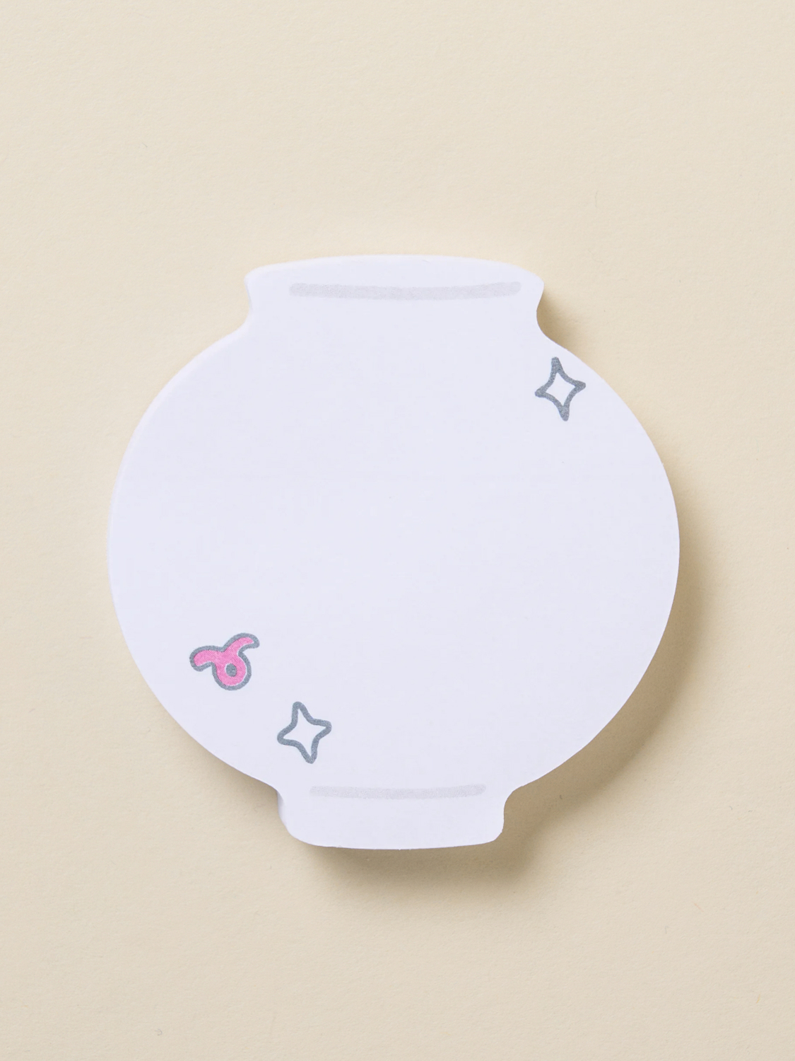70 sheets of Lucky Sticky Notes Moon Jar