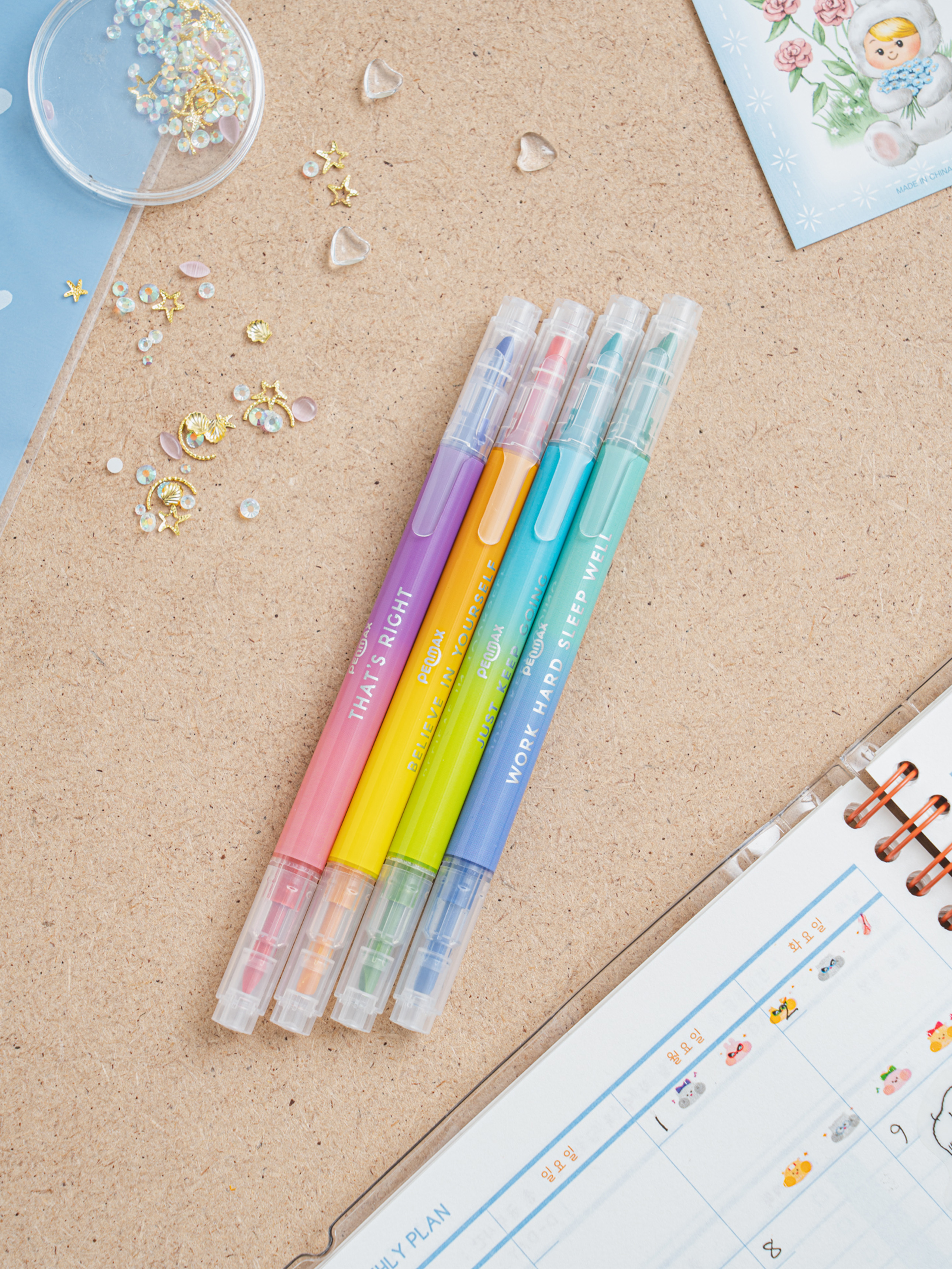 Mate Twin 2-color highlighter 4 packs