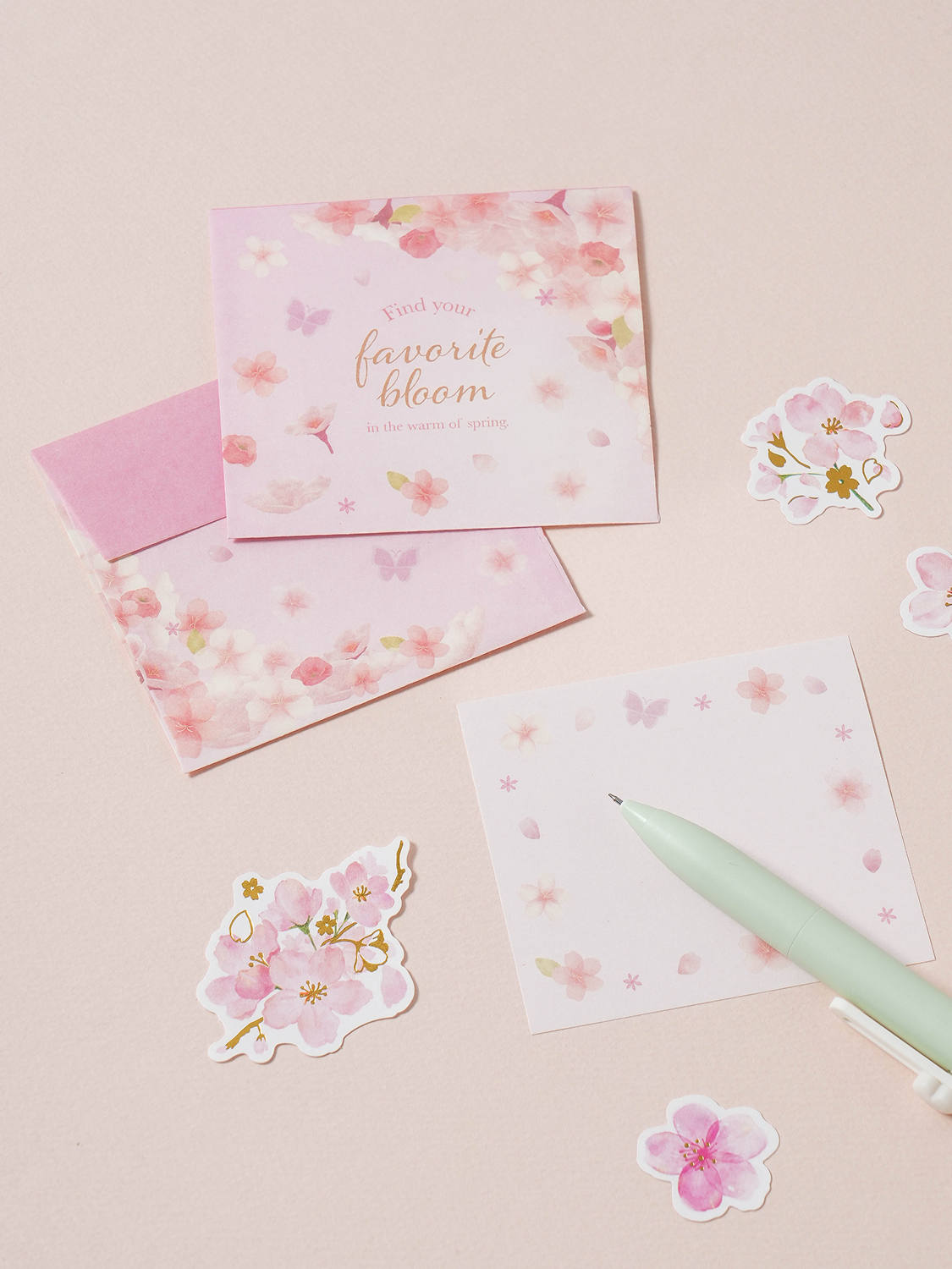 Cherry blossom petit letters set of 6