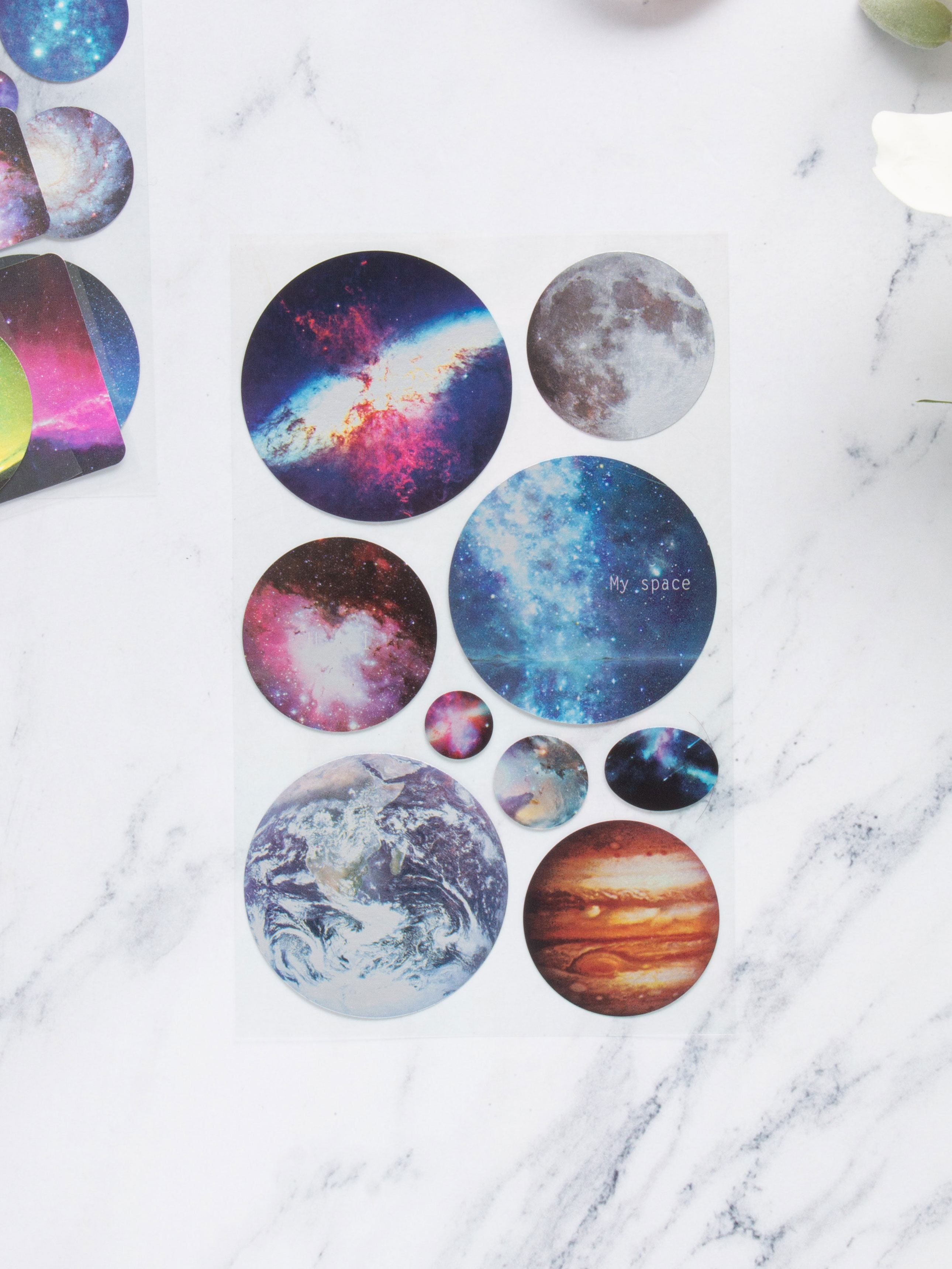 3 space stickers