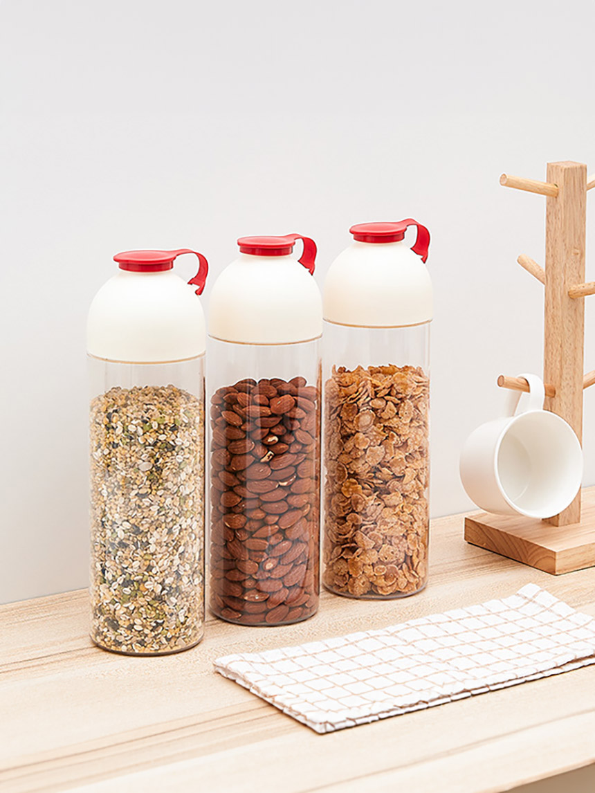 Dome lid grain storage container 1L