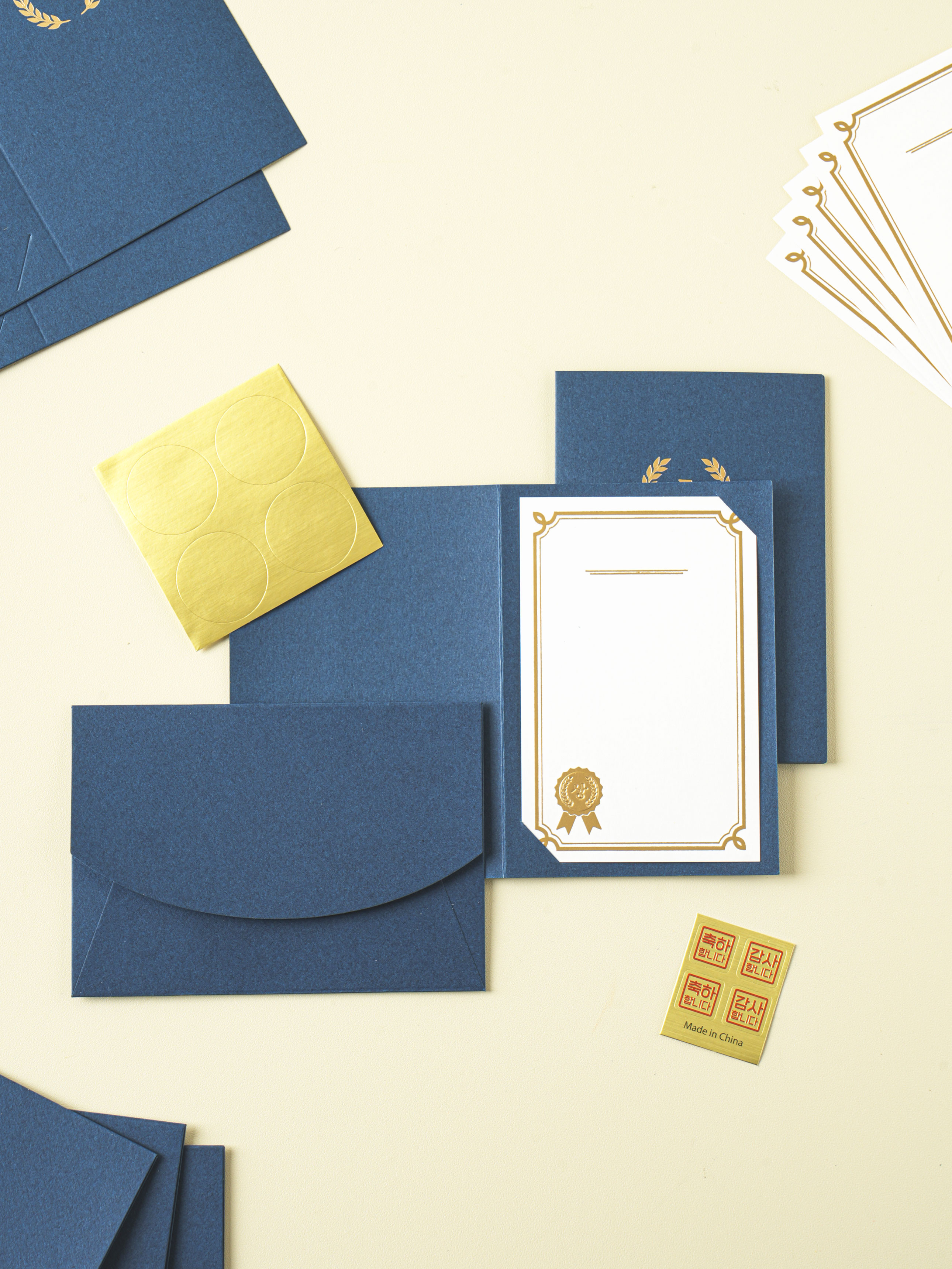 4-piece mini award card set