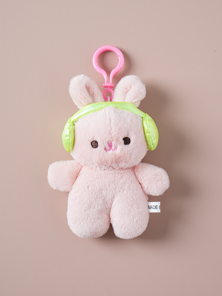Lululala rabbit hanging doll with headphones