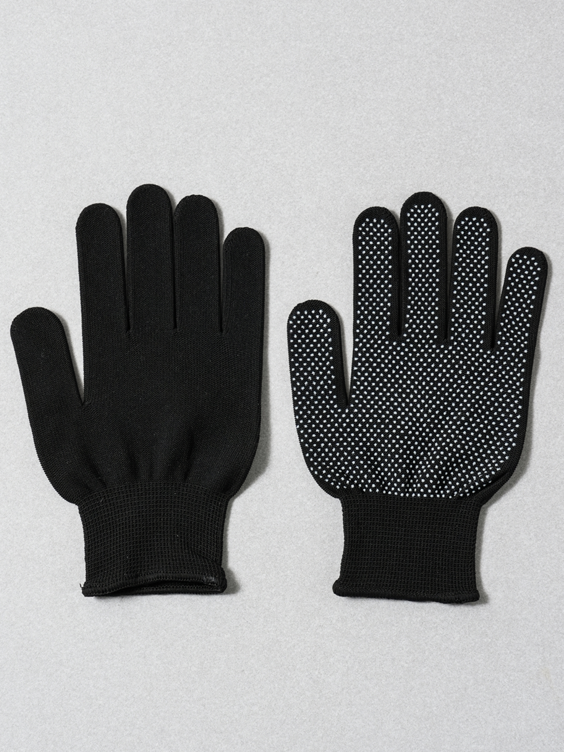 2 pairs of non-slip gloves, black S~M