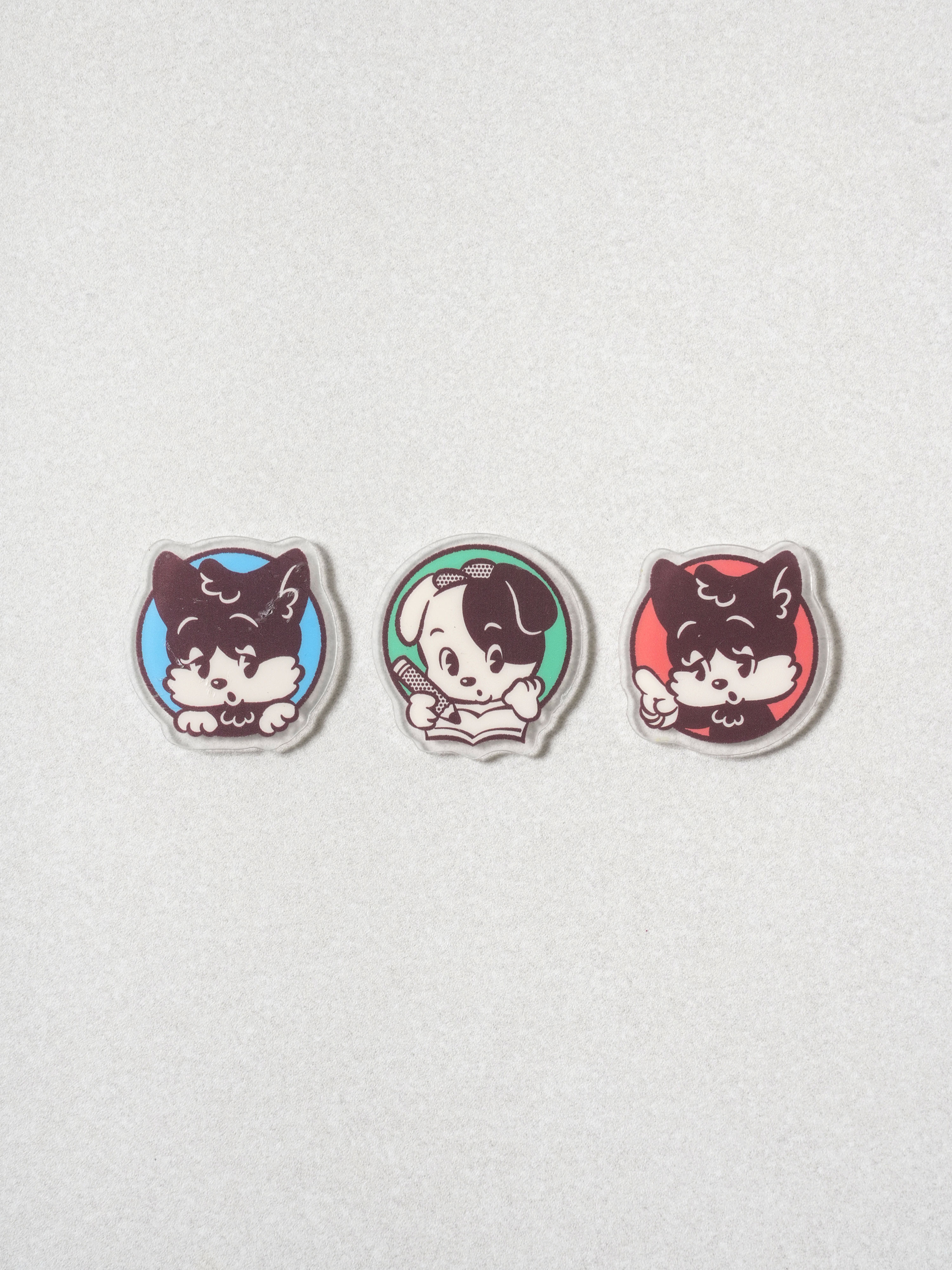 3 acrylic character magnets