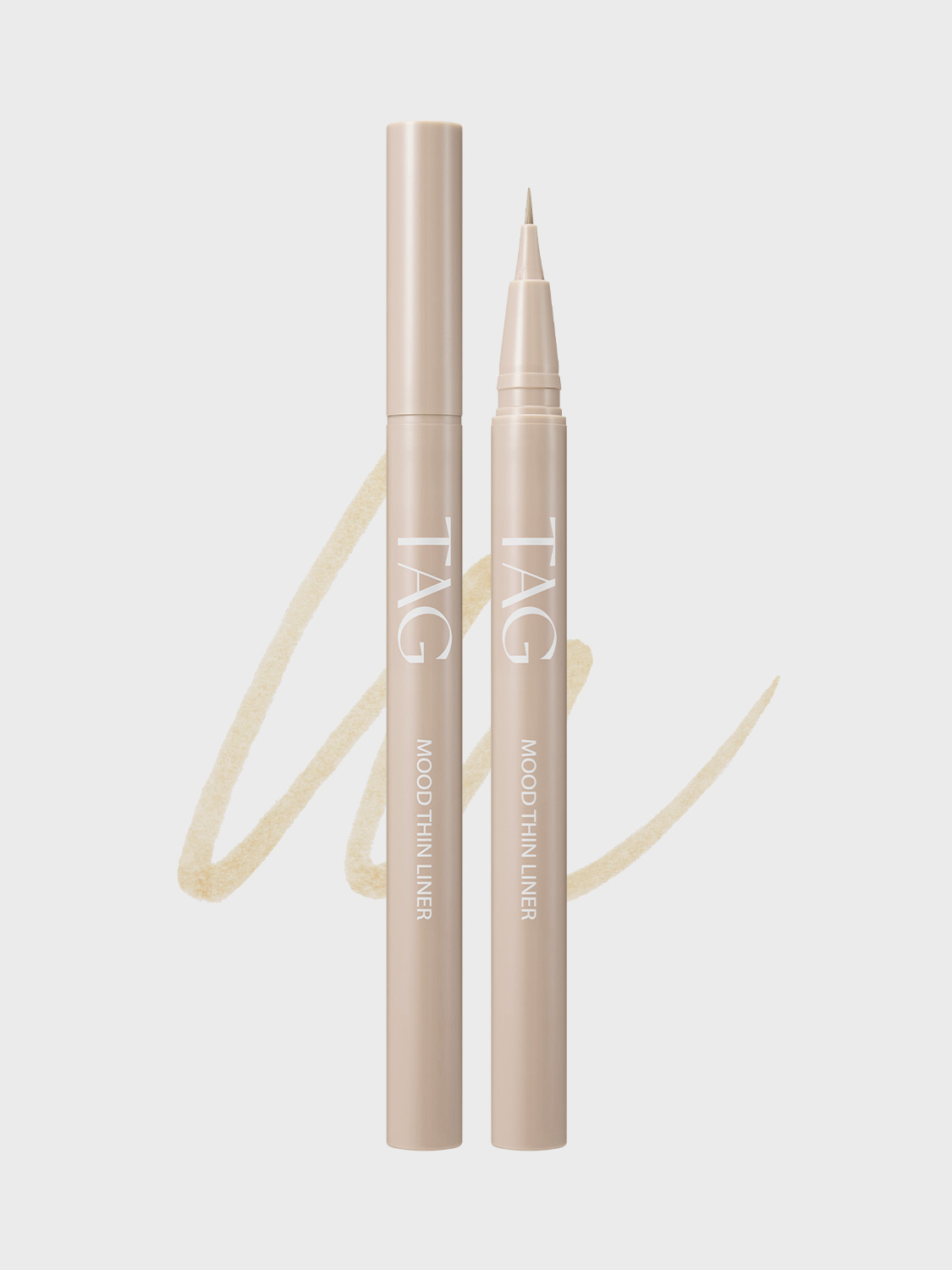 [No. 3 Cozy Beige] Tag Mood Thin Liner