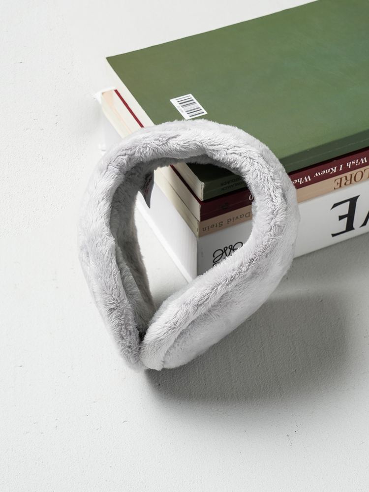 Foldable soft earmuffs gray