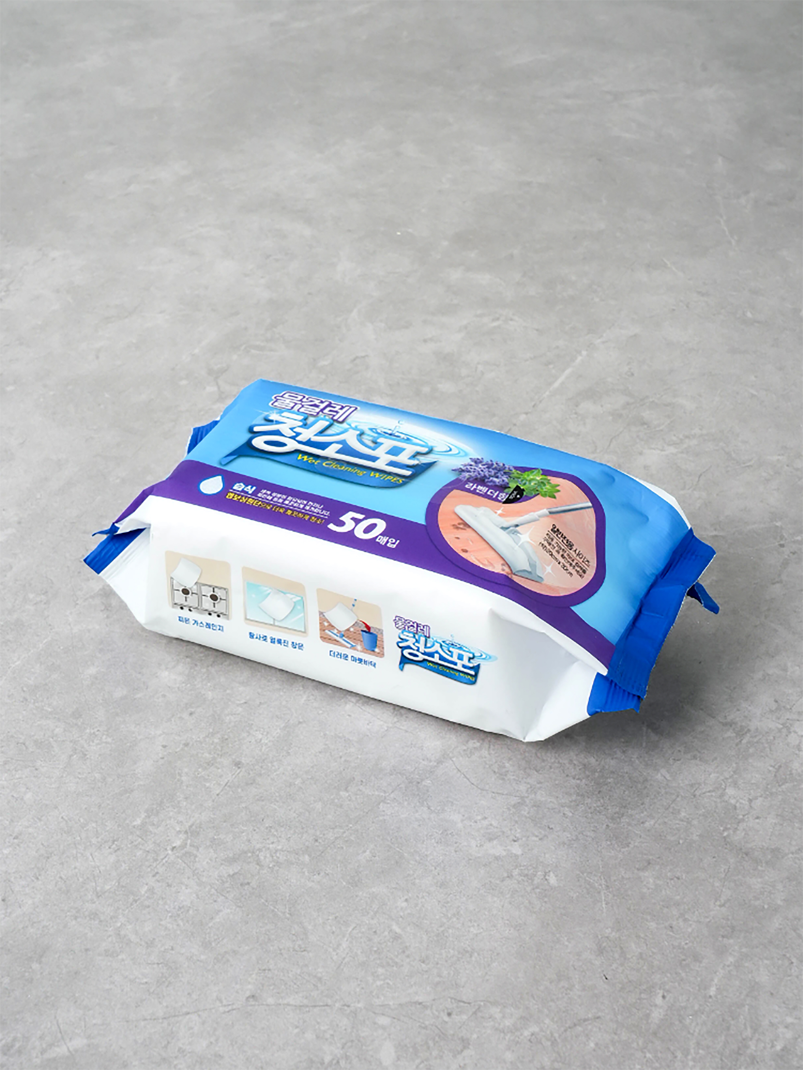 Wet Mop Cleaning Cloth 50 Sheets Lavender
