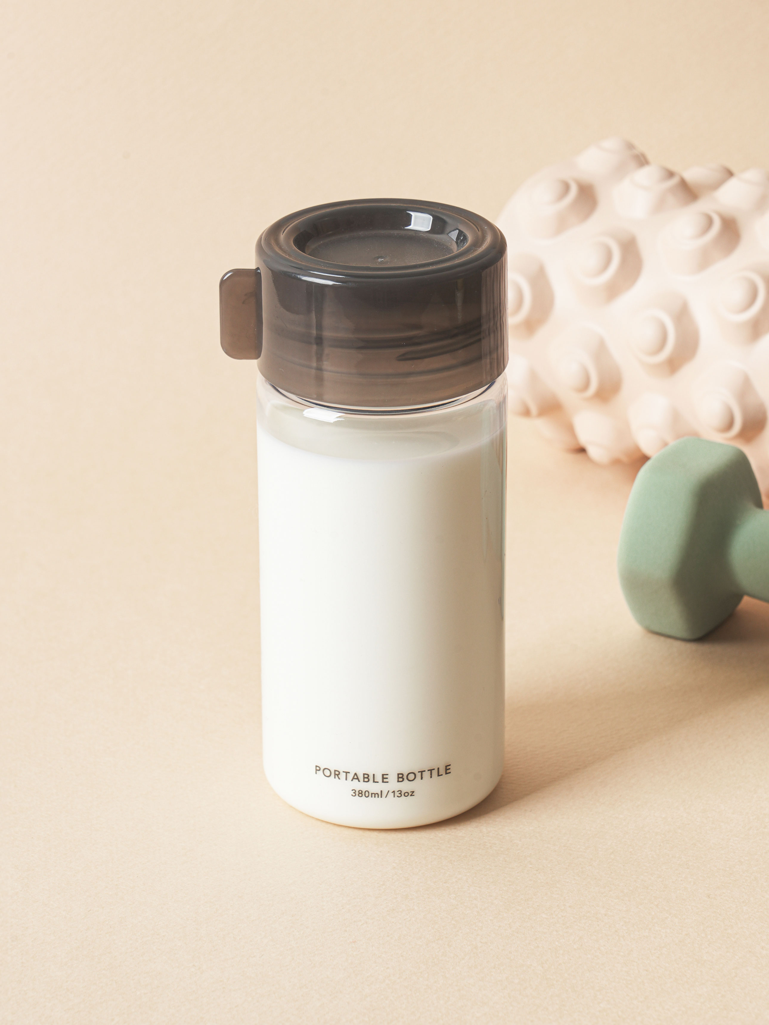 Clear bottle 380 ml black