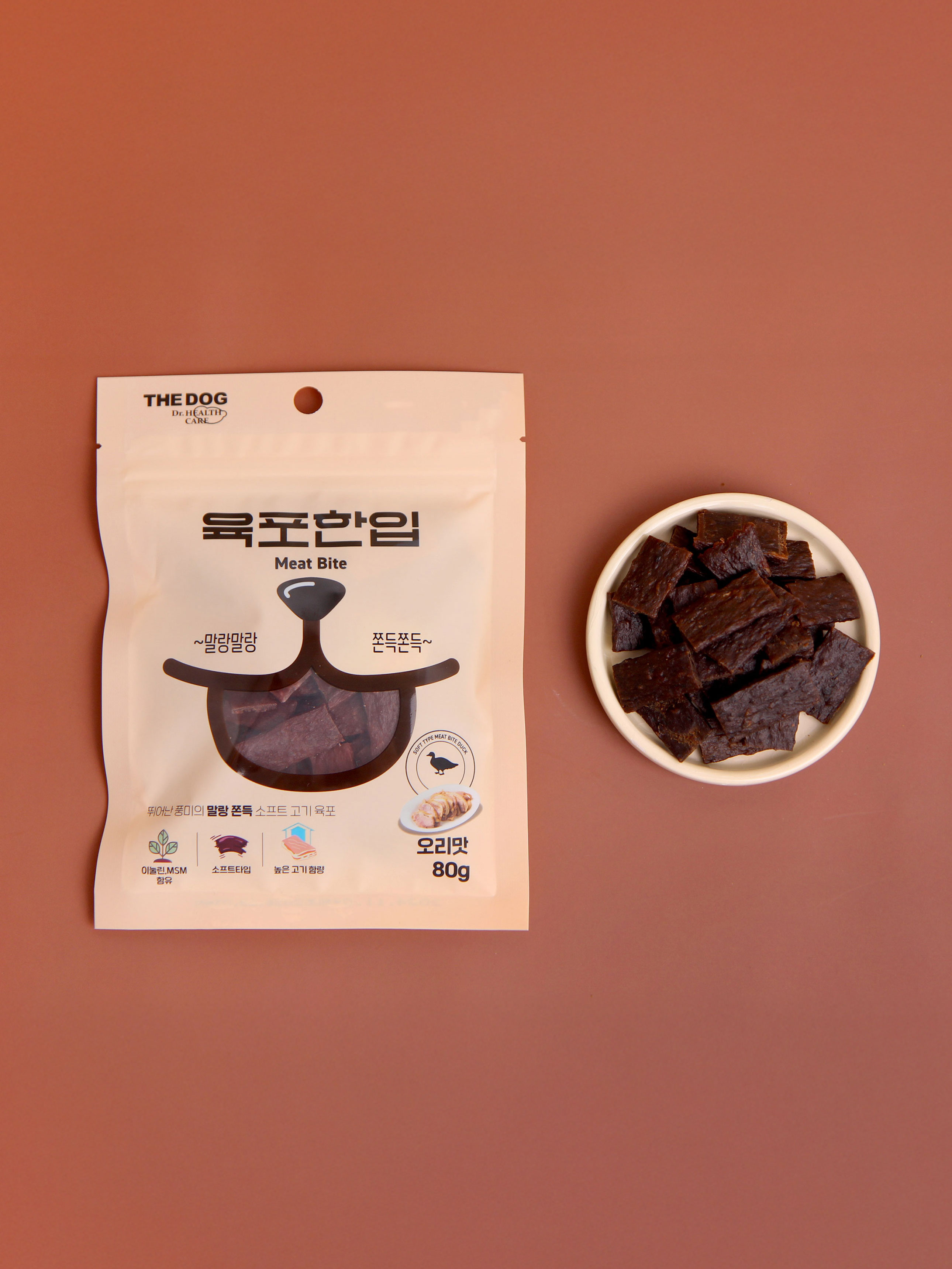 [Pet] The Dog Jerky Bite 80 g Duck