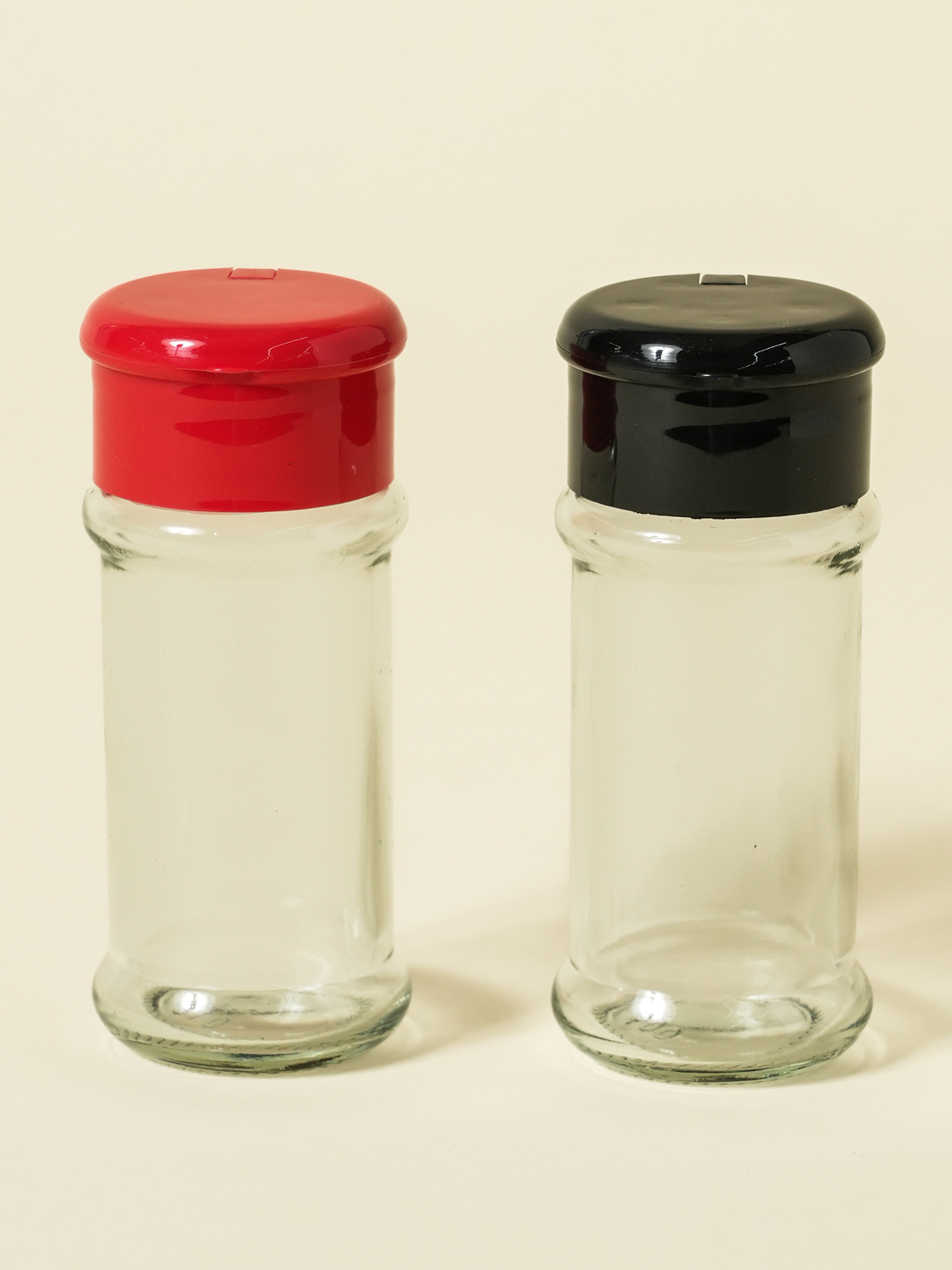 원형 유리 조미료 통 70 ml 2개입