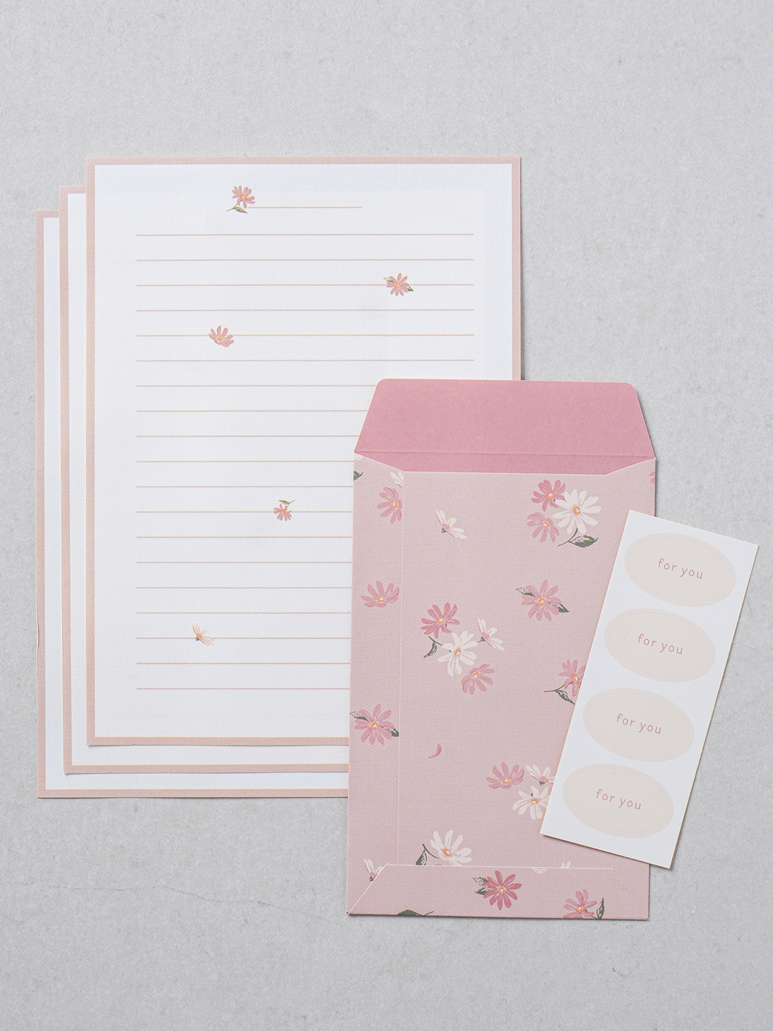 Pattern letter set (1000) pink