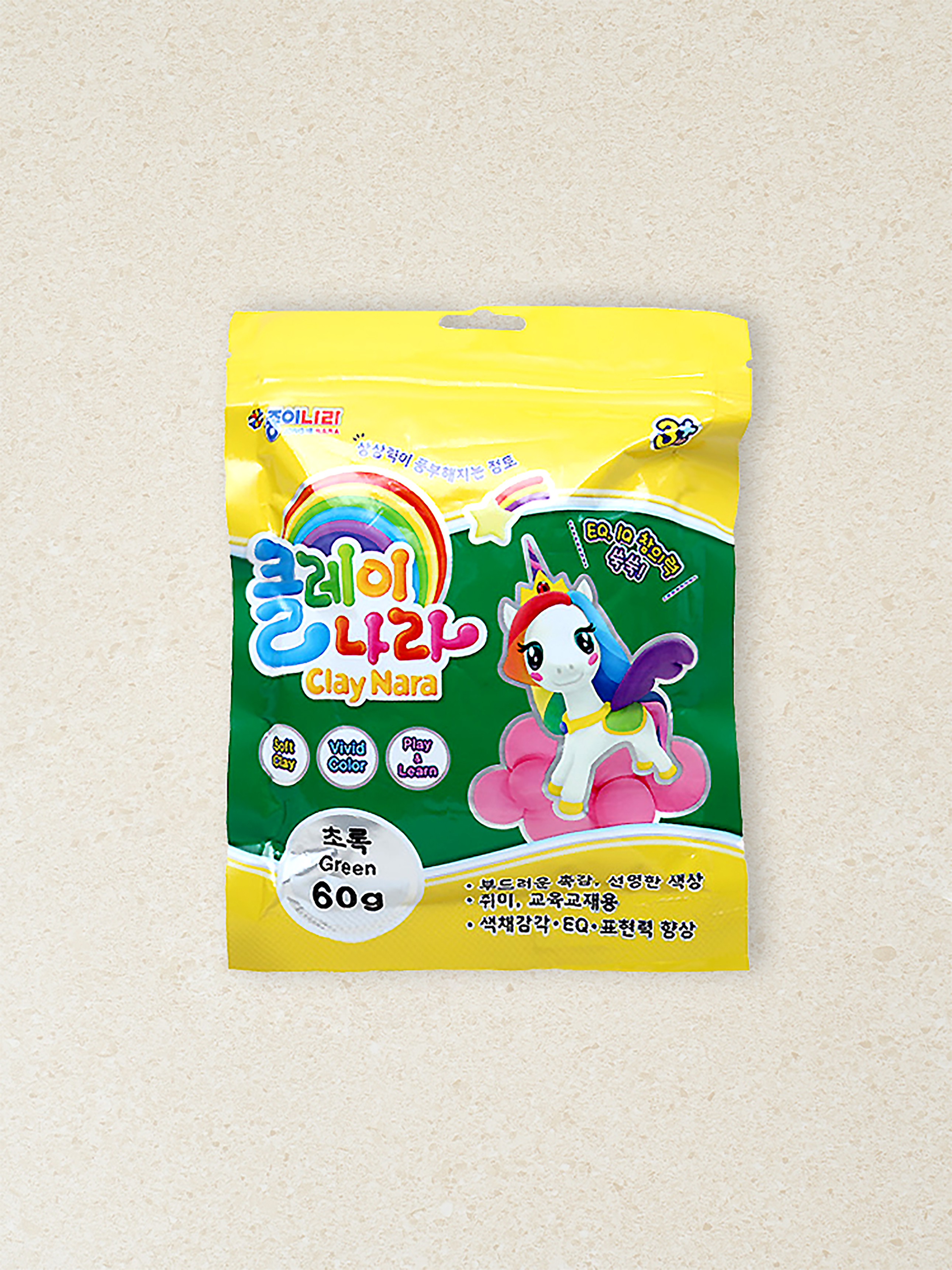 클레이나라 60 g 초록 (종이나라)