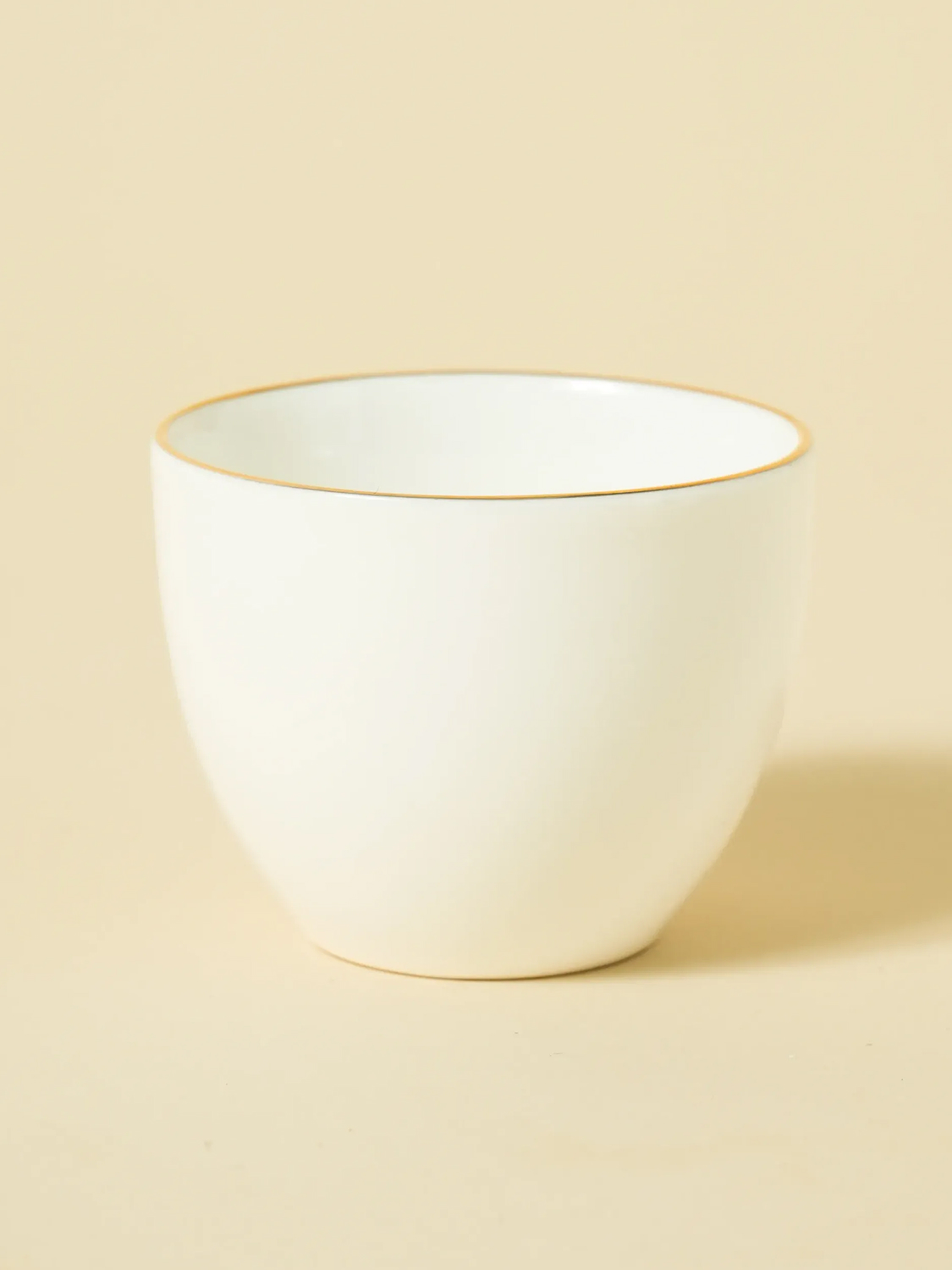 White gold lined tea cup 100 ml