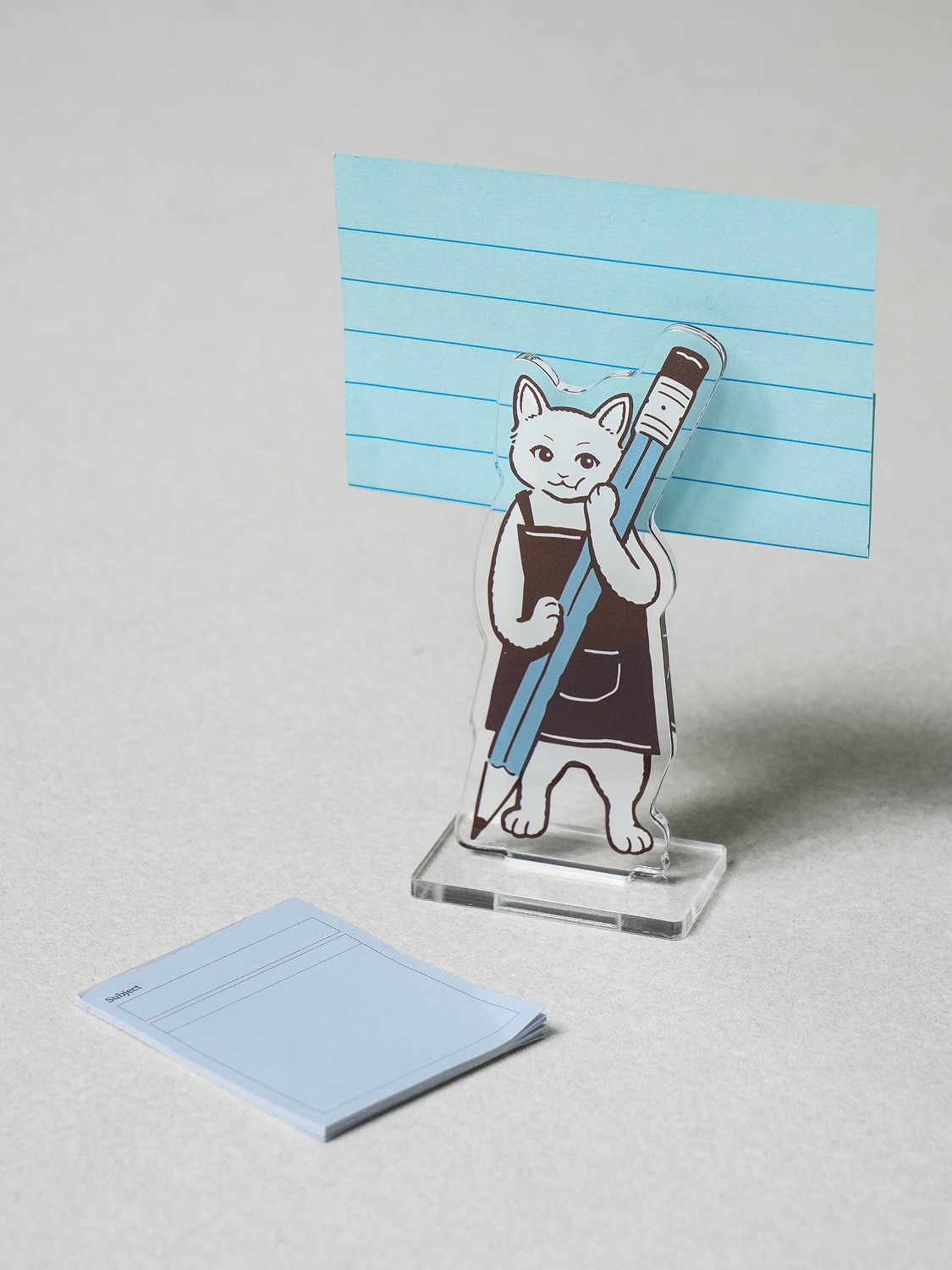 Small workshop stand type acrylic memo holder