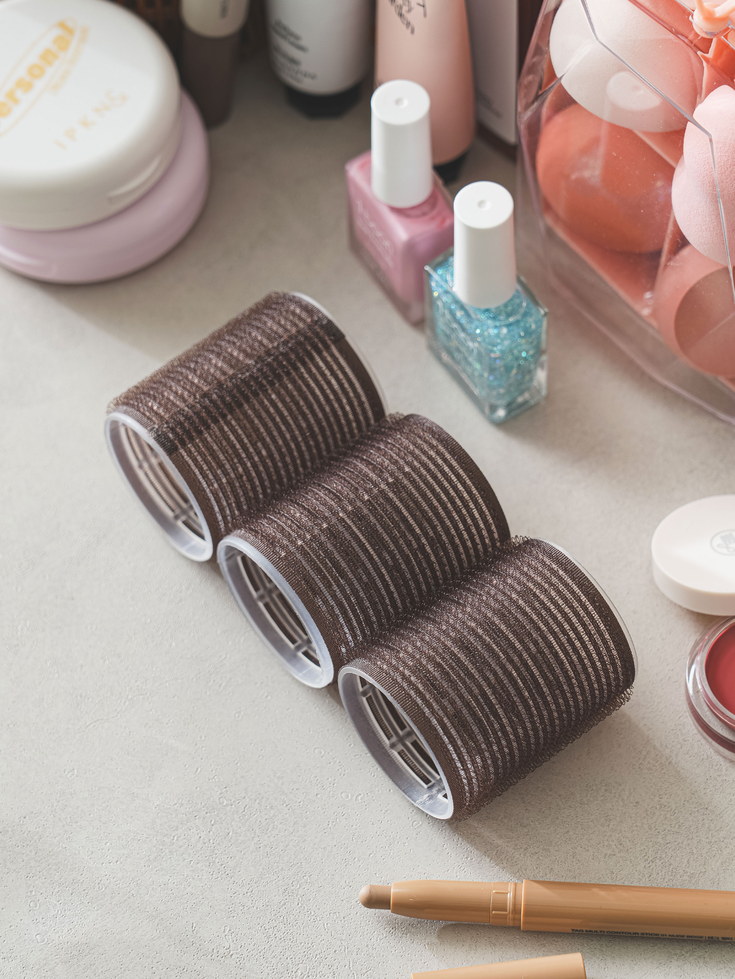 Regular natural hair roll 53 mm 3 pieces