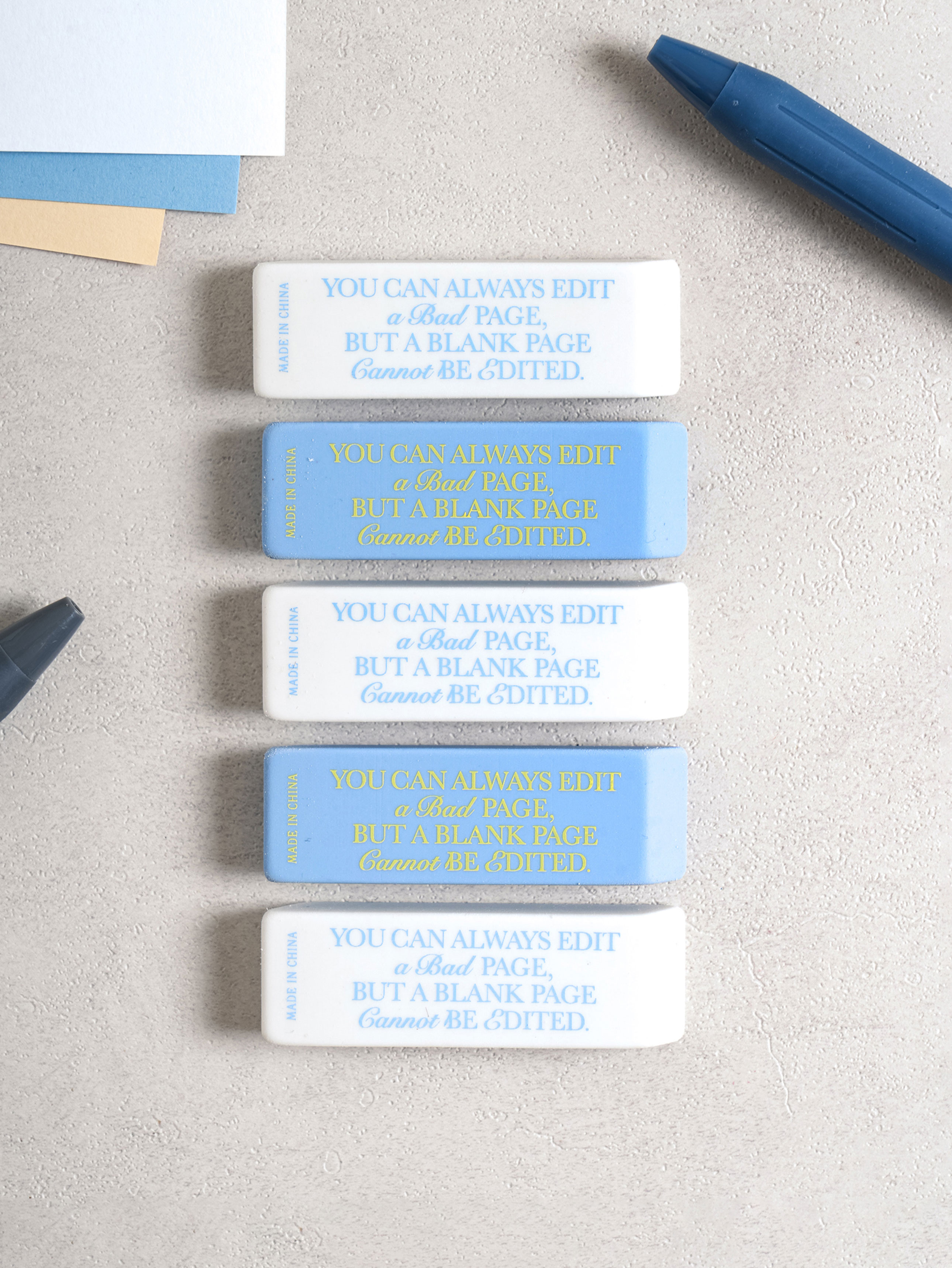 Office ladder-shaped eraser 5 pieces