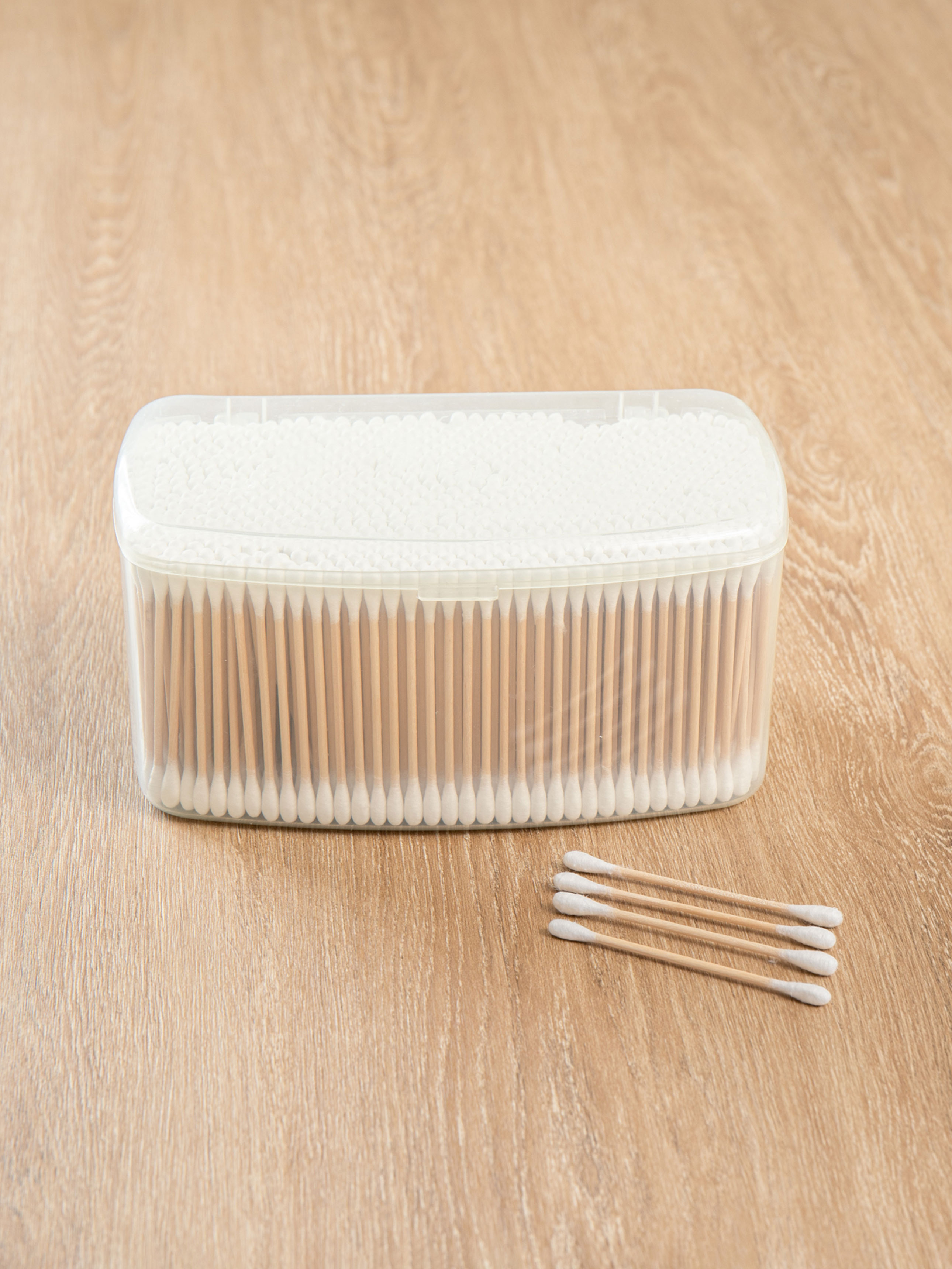 Square case wooden cotton swab 800P