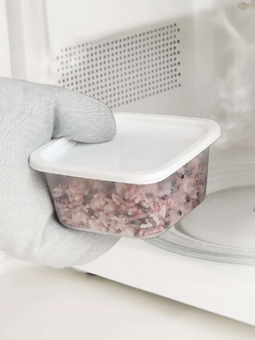 4 microwave storage containers, 370ml