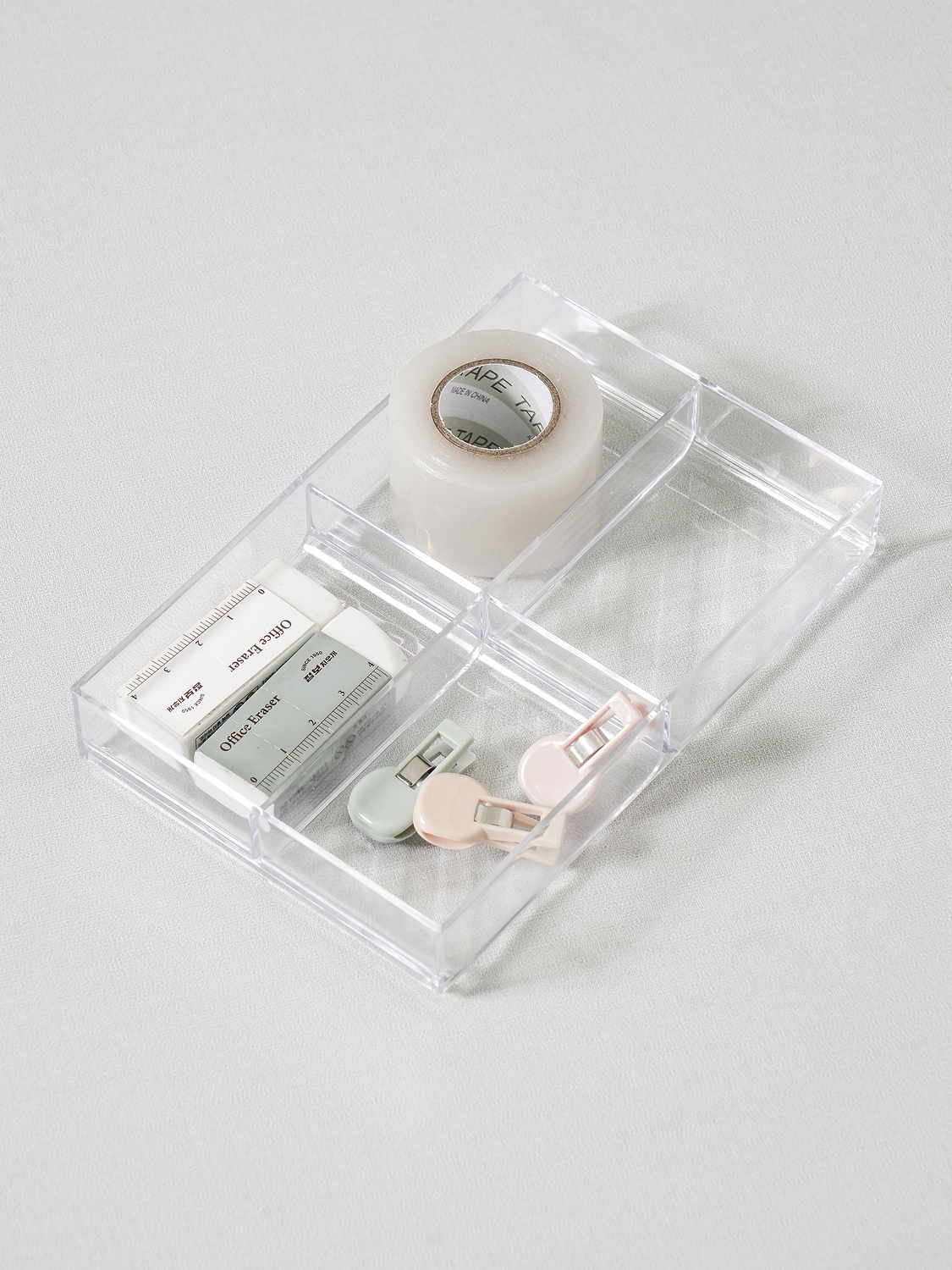Desk Labo 4-compartment divider tray made in Japan