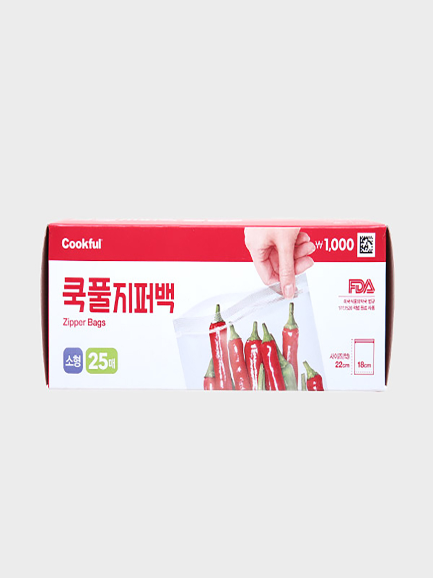 Cookful zipper bag 25 sheets (small)