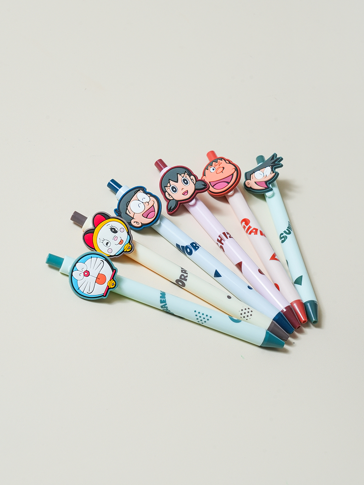 Doraemon color gel pen set 0.38 mm 6 pieces