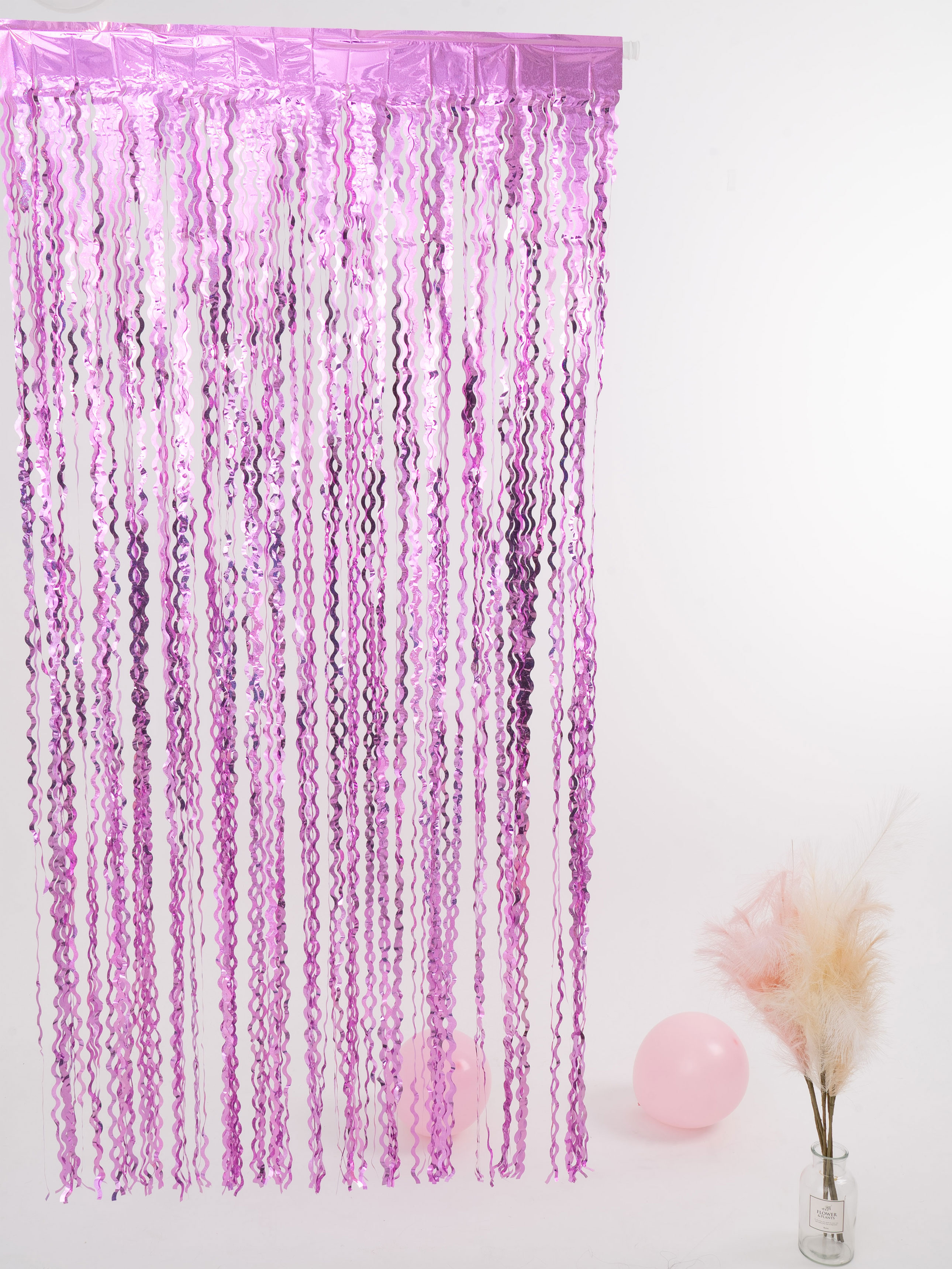 Holographic Wave Party Curtain 1