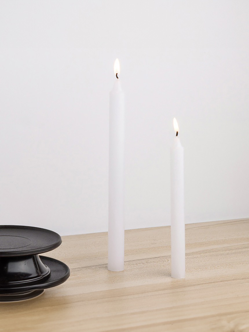 6 large household candles