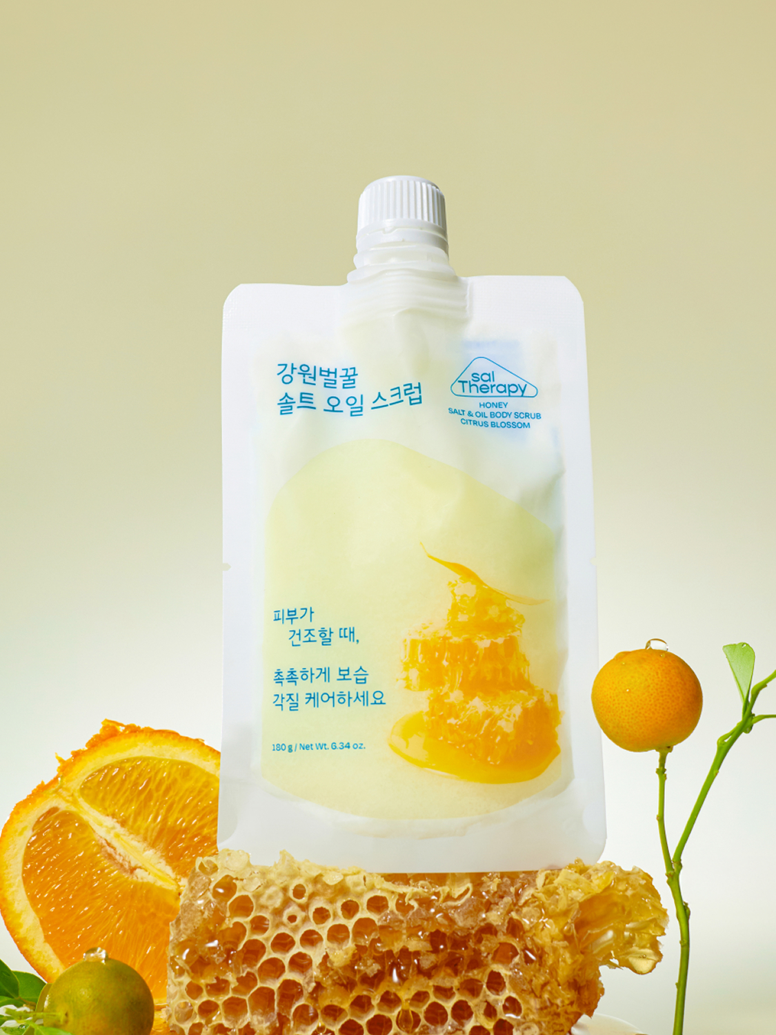 Salt Therapy Honey Salt & Oil Body Scrub Citrus Blossom 180 g