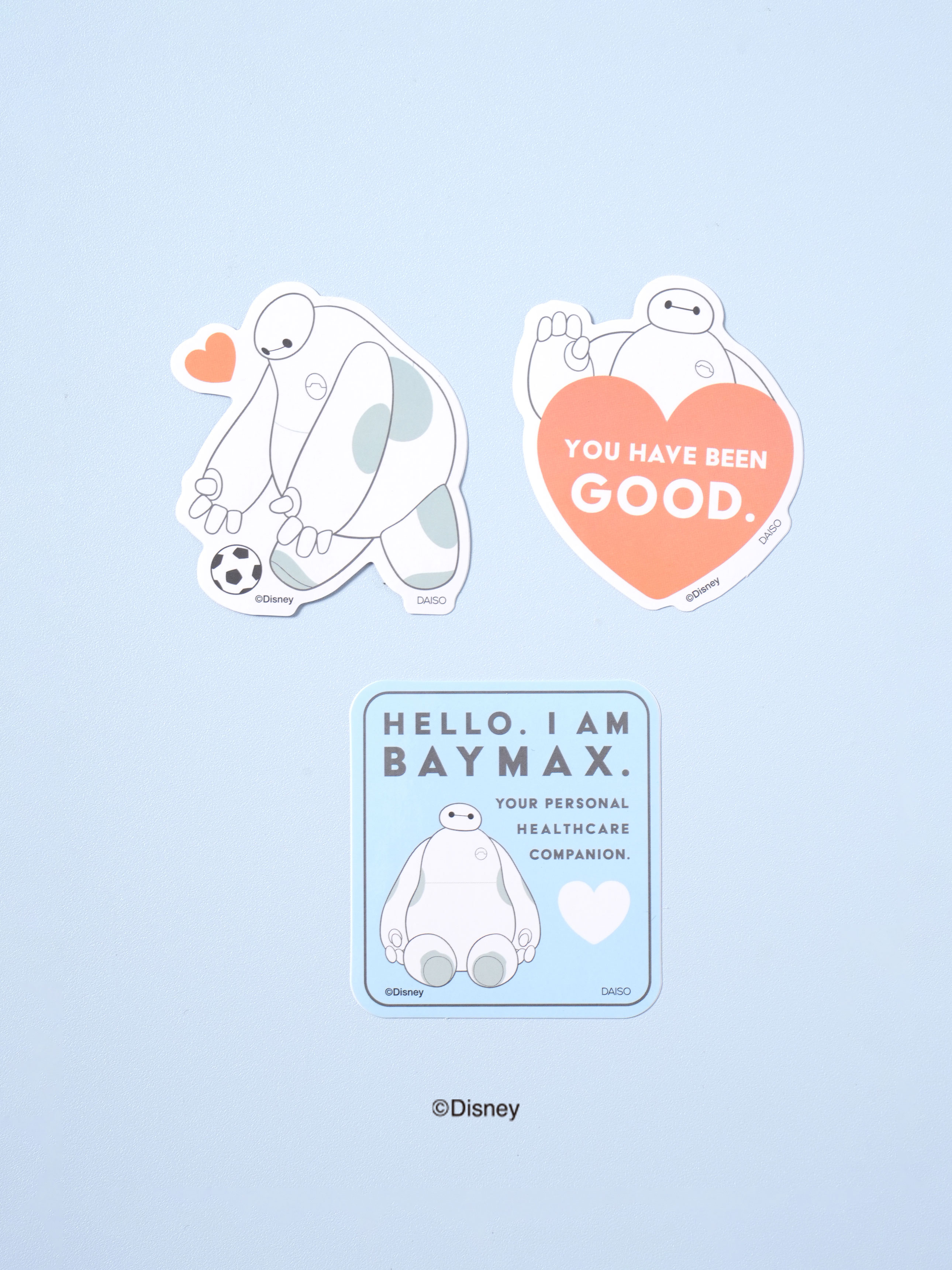 Disney Baymax die-cut sticker 3-pack heart