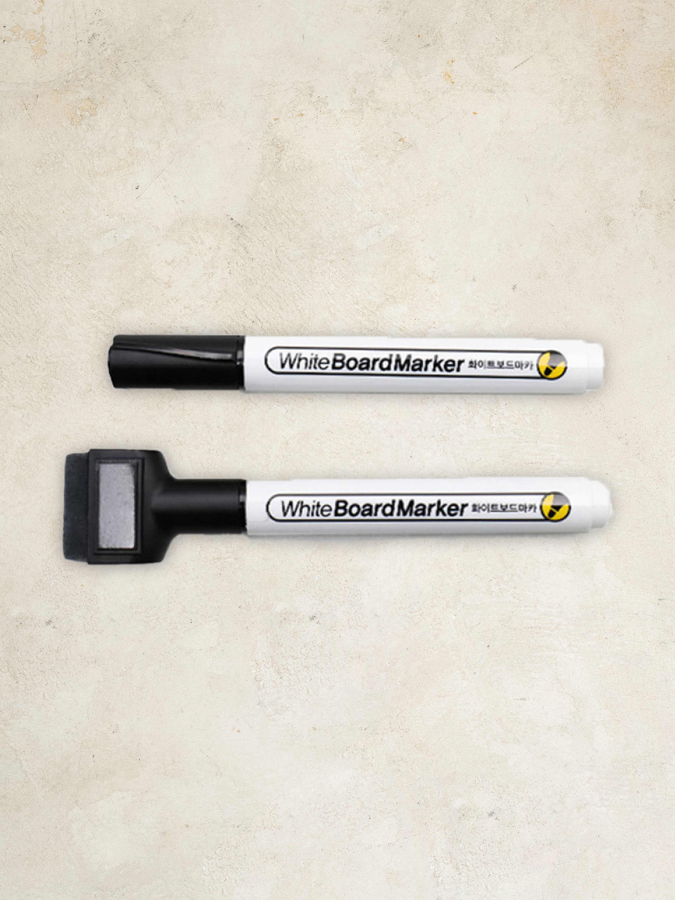 Jumbo eraser board marker black 2pcs