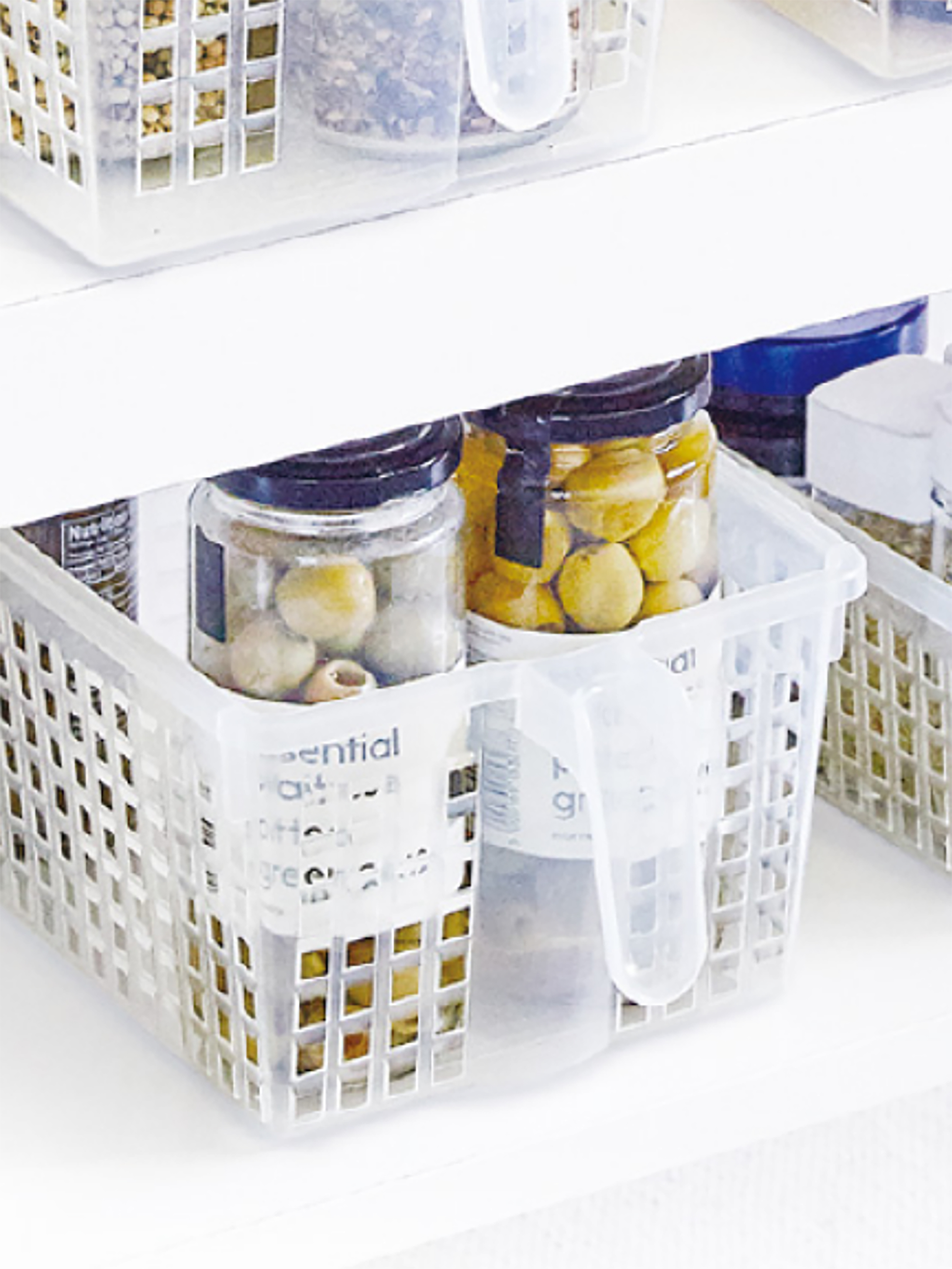 Transparent handle basket No. 2 30X17X11cm