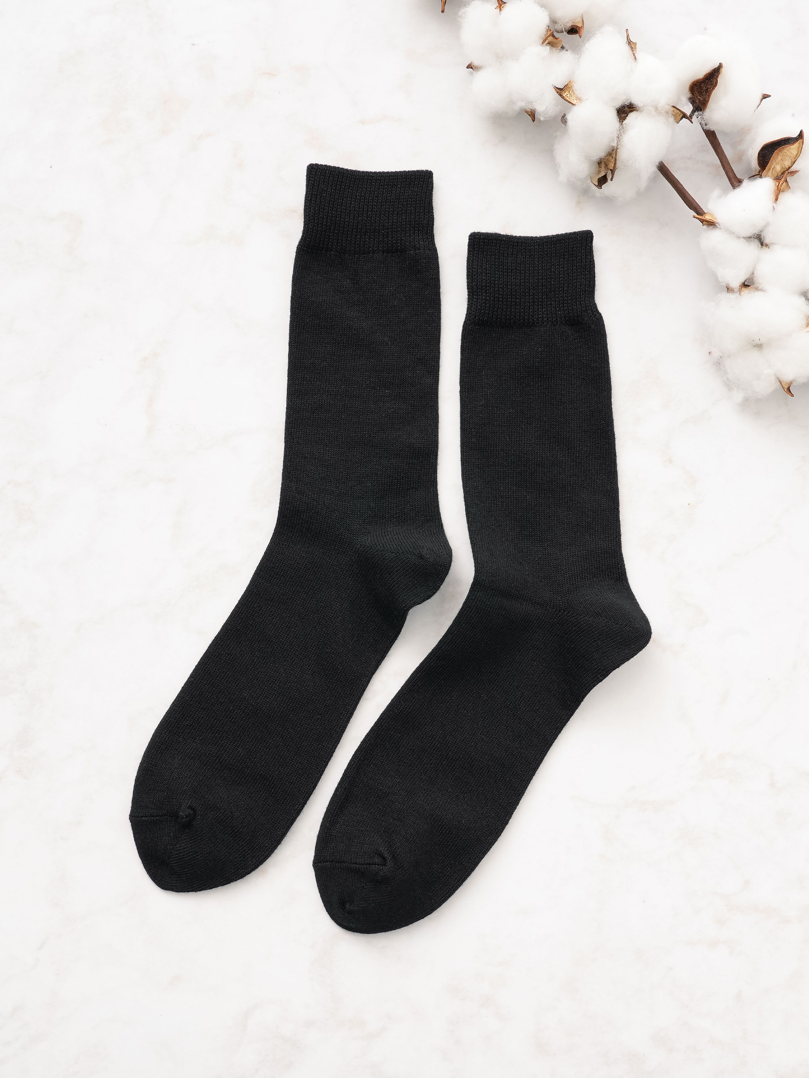 Kikiya socks premium men's long socks black