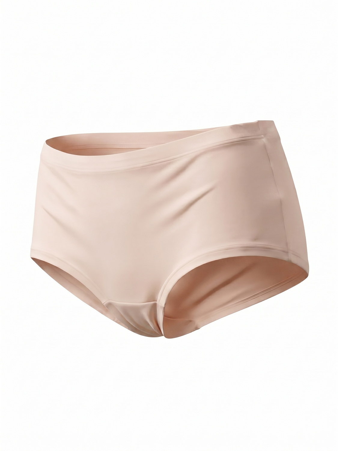 [Women] Cotton middle waist seamless panties 90/95/100 light beige
