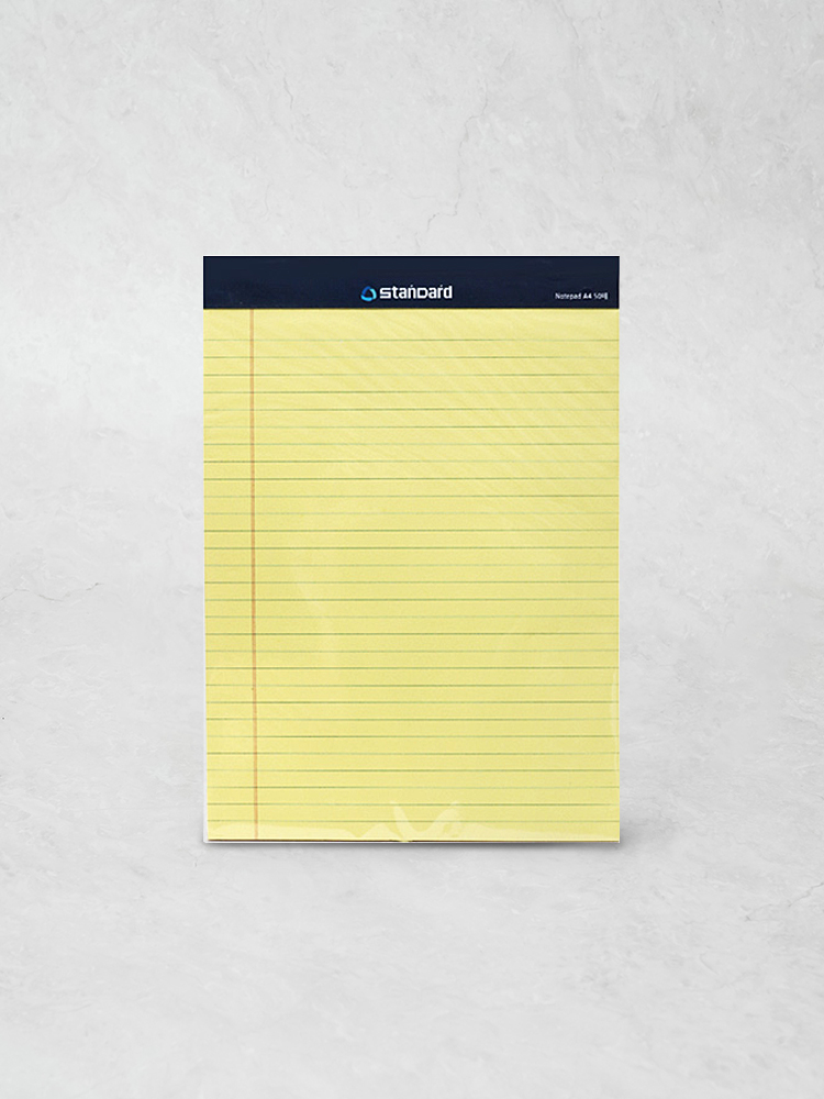 A4 legal pad yellow
