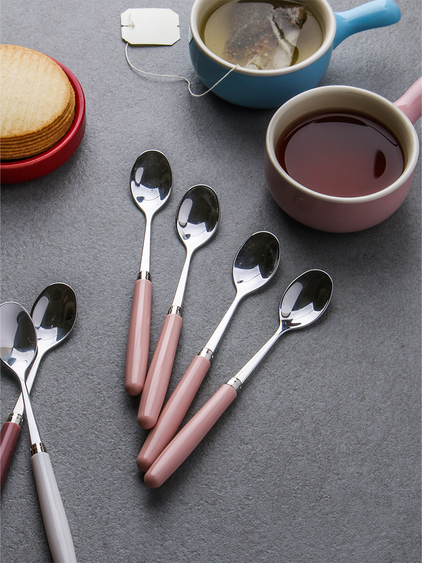 4 garden stainless steel teaspoons