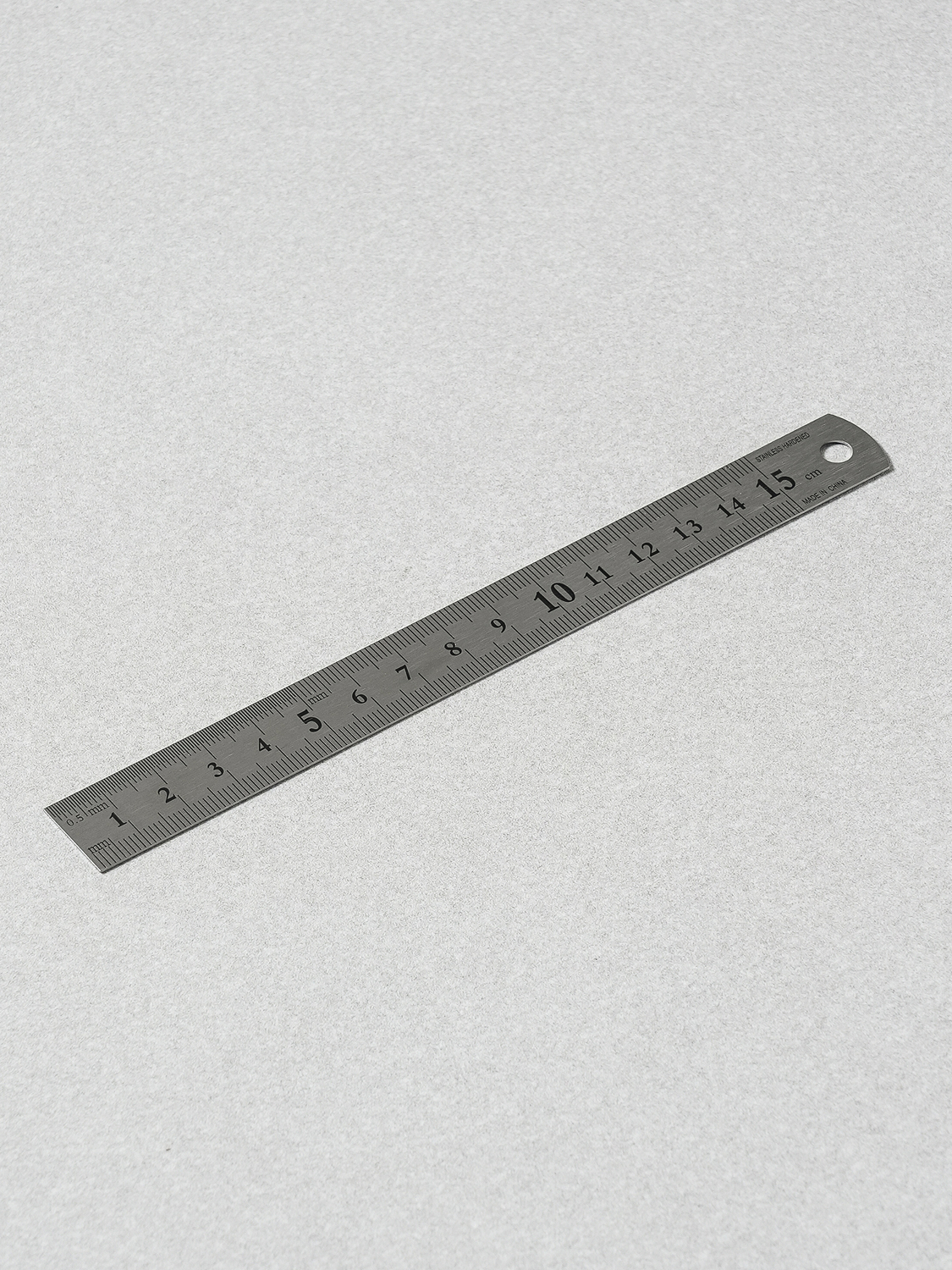 Stainless steel straight edge 15 cm