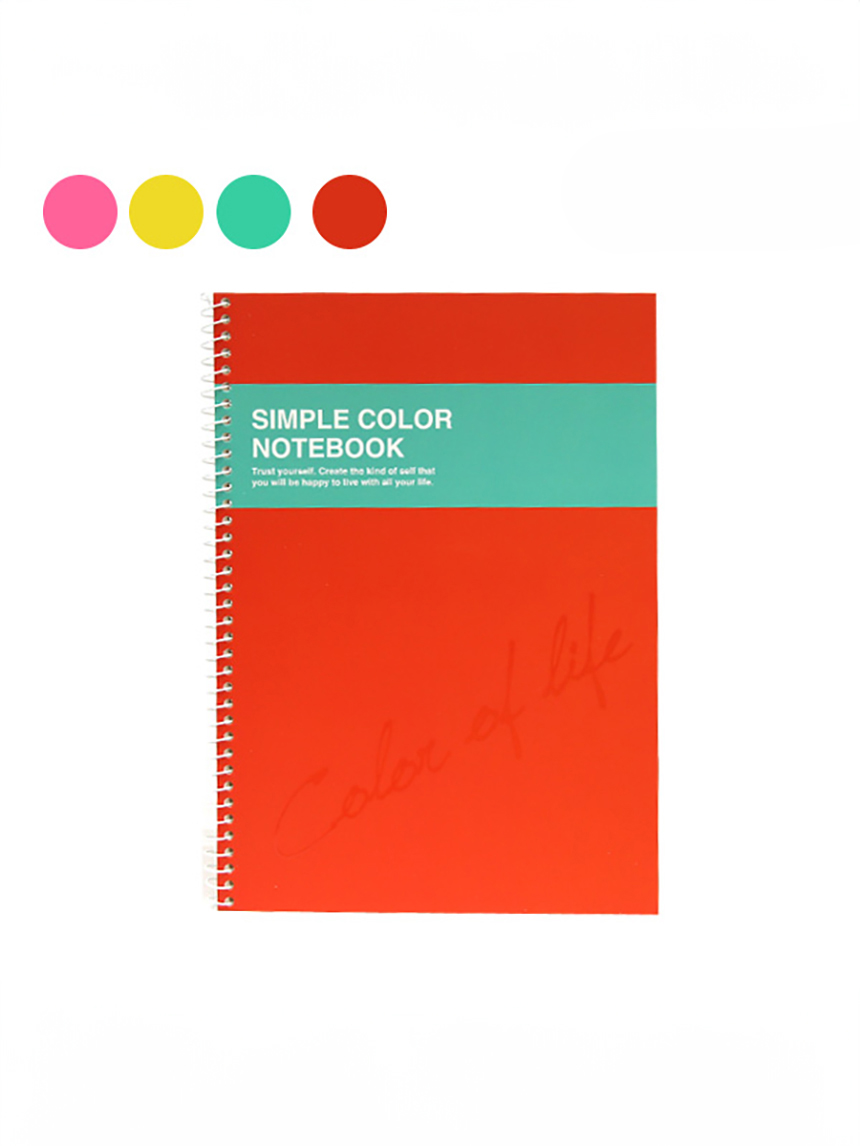 Wireless one ring exercise book 110 sheets pink