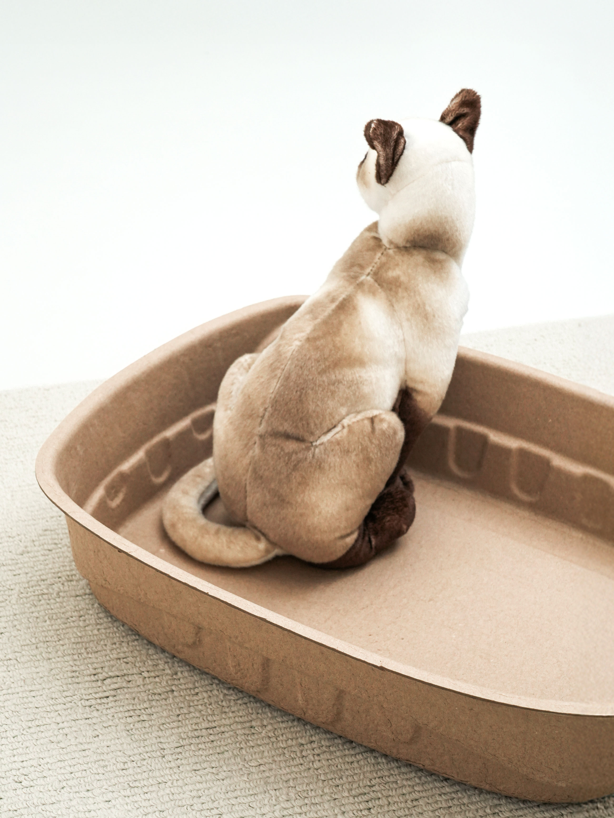 [펫] 고양이 모양 종이 방석