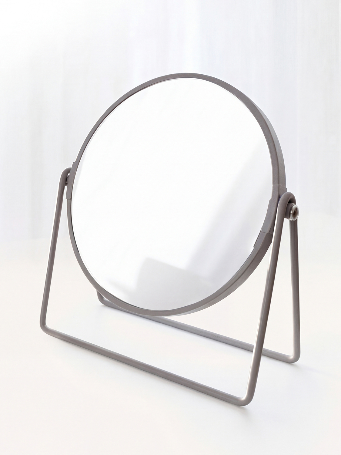 Double sided round support mirror
