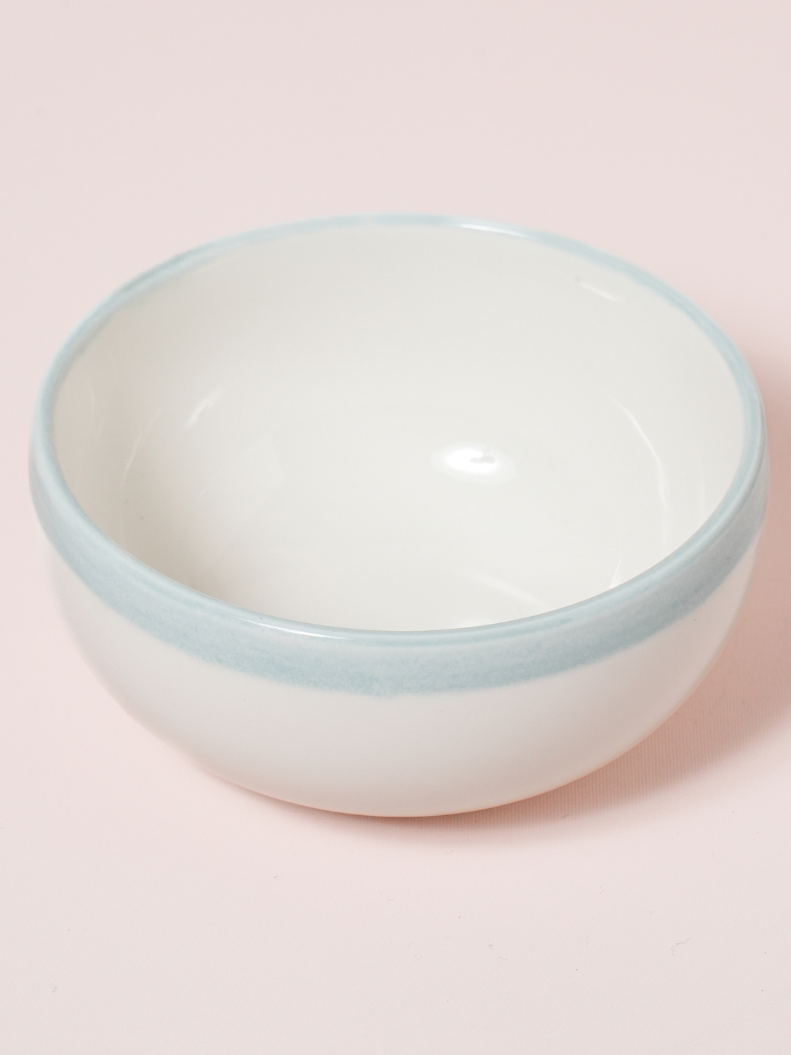 구부 컬러 테두리 라인 대접 12.5 cm